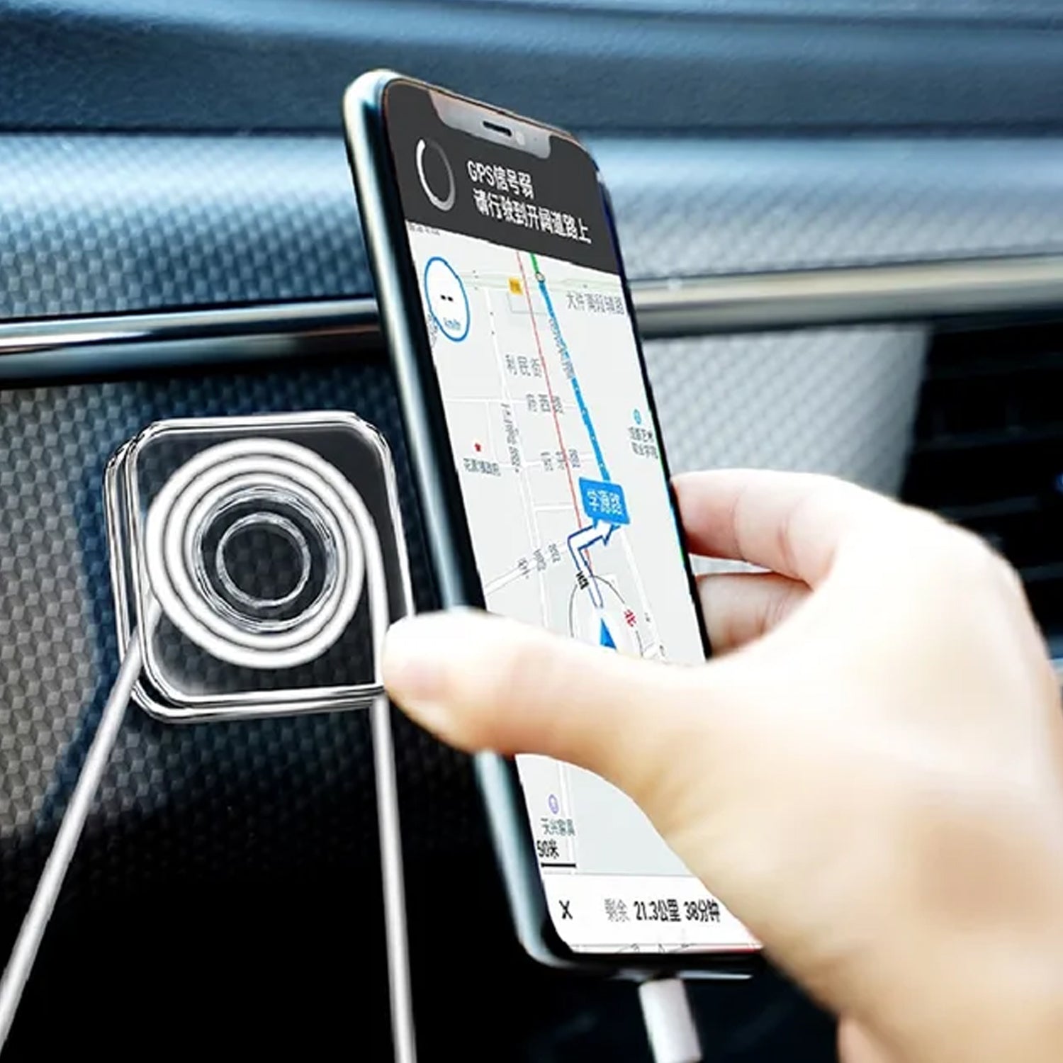 Multi Purpose Square Super Gel Pads for Holding Mobile & Spiral Cable Protector (1 Pc) Variety Bazaar