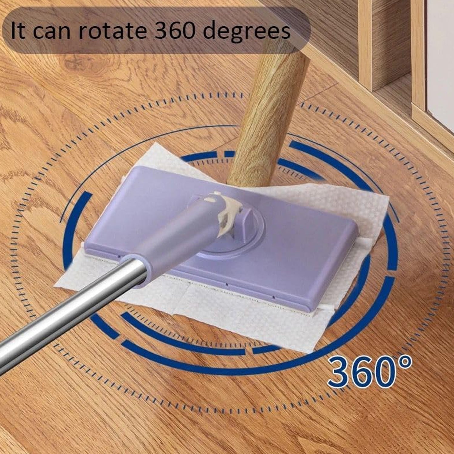 Automatic Cloth Changing Mini Mop with Push Pull Cloth Changing Handle (1 Pc) Variety Bazaar