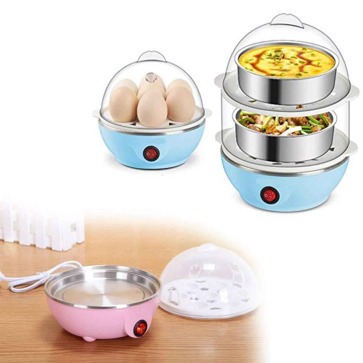 115 Multi-function 2 Layer 14 Egg Cooker Boilers Steamer