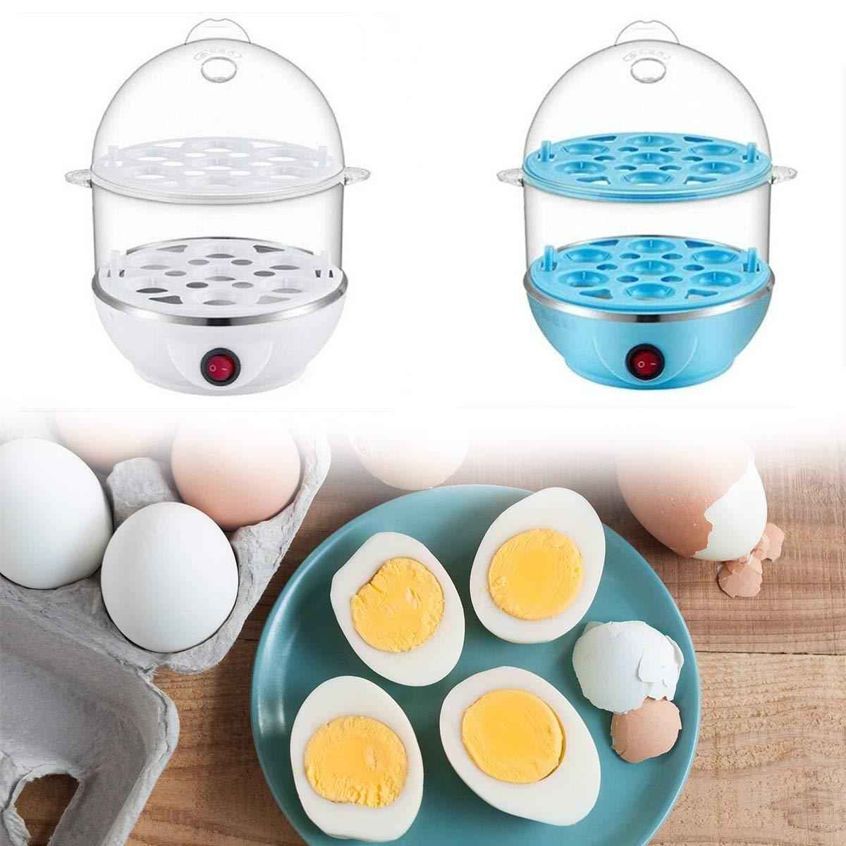 115 Multi-function 2 Layer 14 Egg Cooker Boilers Steamer