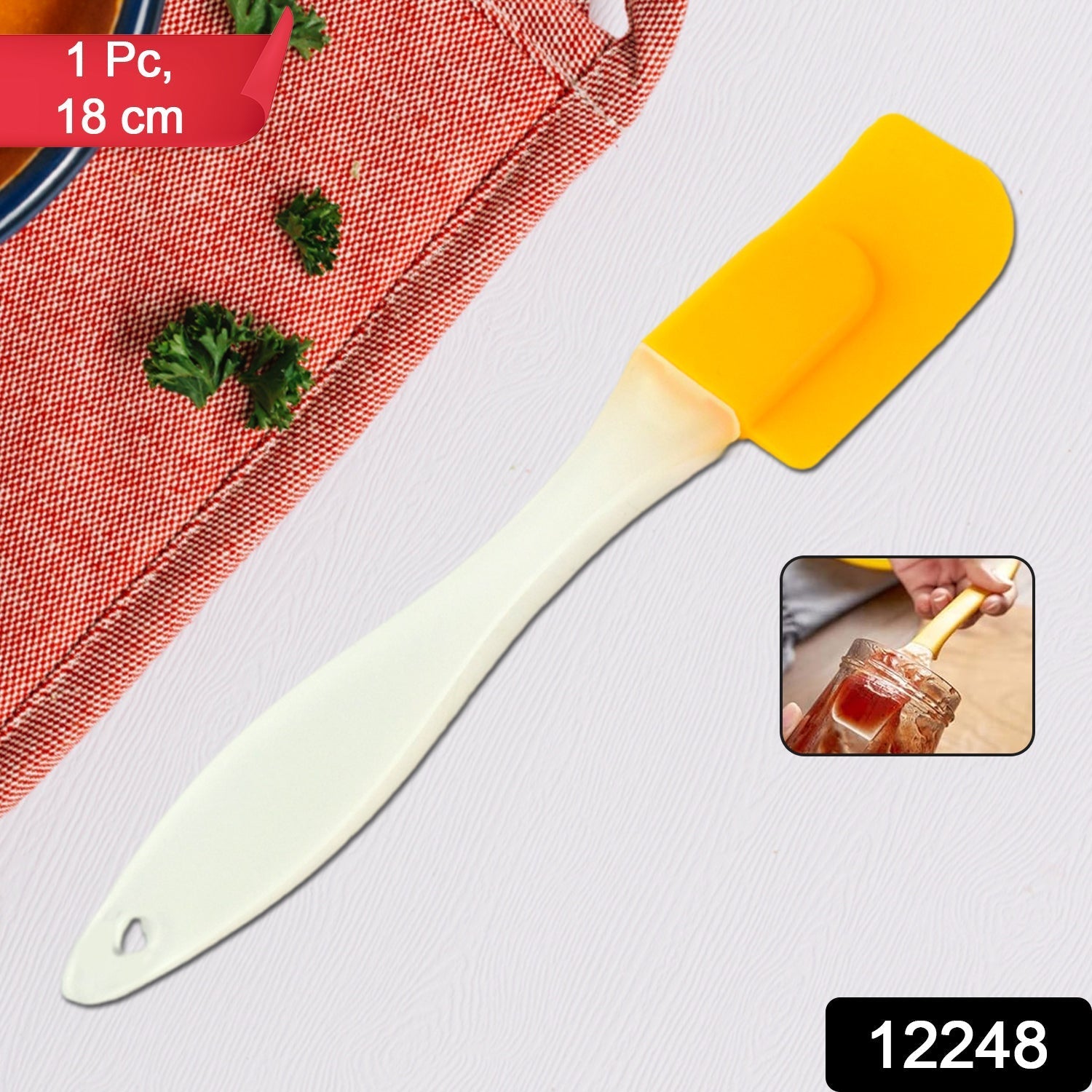 Silicone Cooking Spatula for Baking (1 Pc / 18 Cm) Variety Bazaar