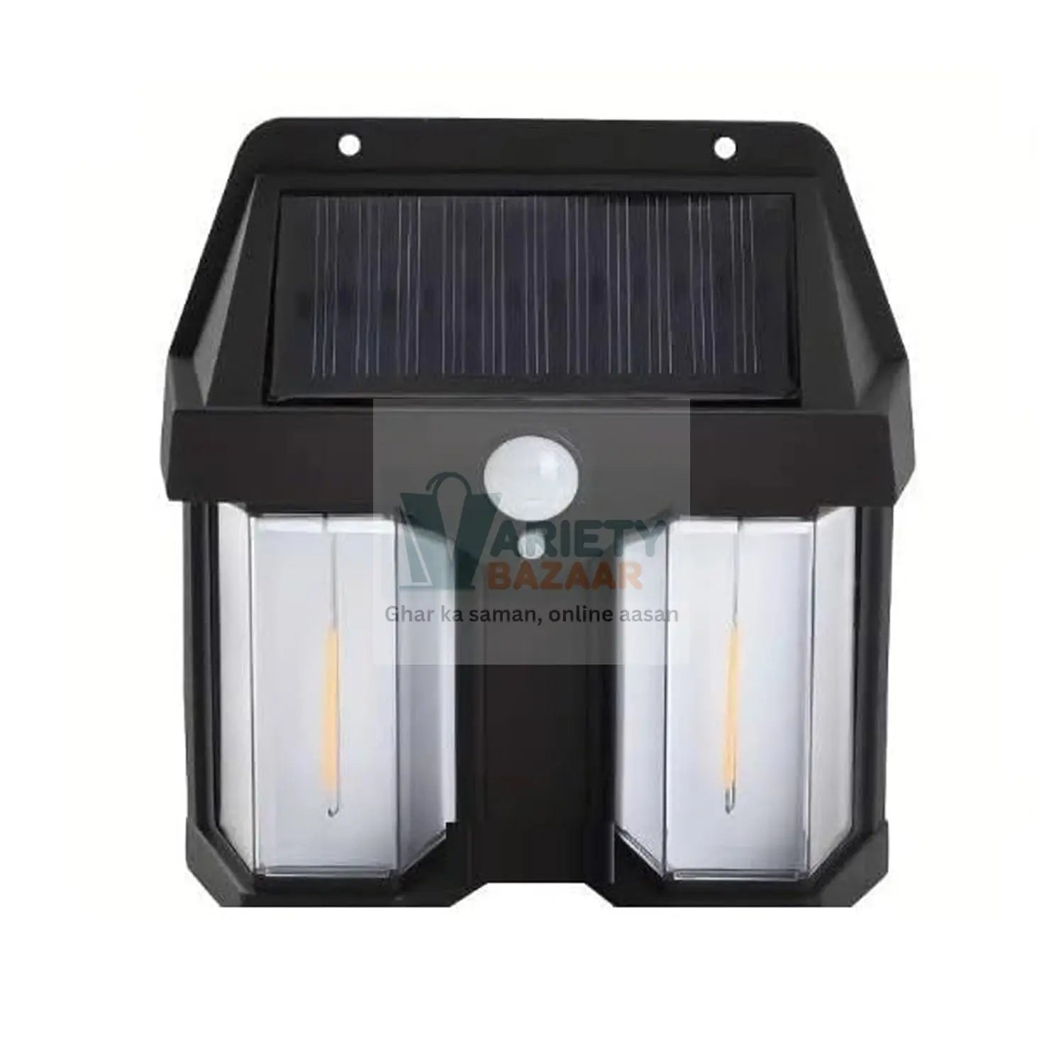 12585 Outdoor Solar Wall Lamp Outdoor Waterproof High Quality Lamp Induction Garden Lamp Garden Villa Night Lamp Double Lamp Light (1 Pc) Travel Sahayak