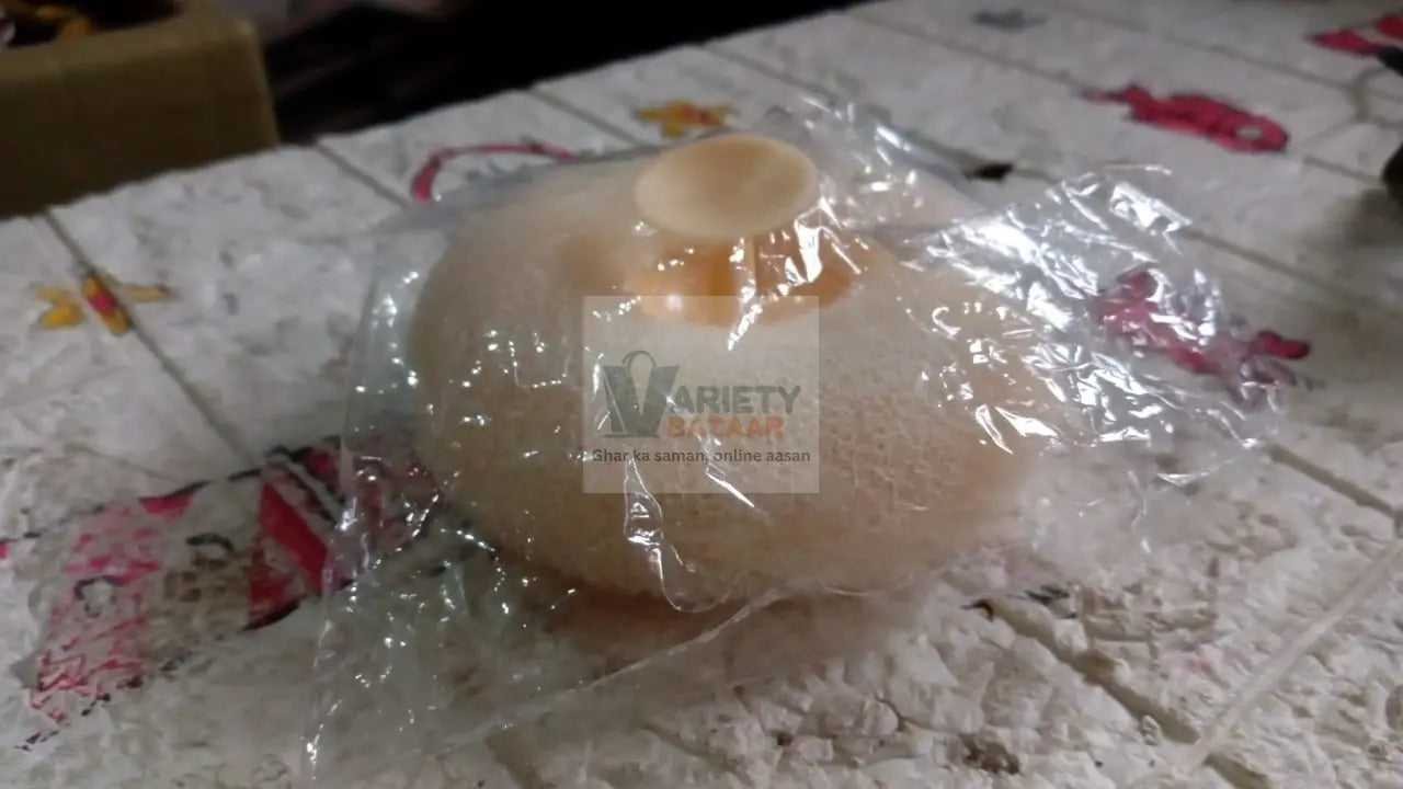 12626 Super Soft Bath Sponge Flower Suction Cup Bath Sponges for Shower Women Men Foam Loofah Sponge Exfoliating Bath Sponge Body Washer Reusable loofah Massage Bath (1 pc) Travel Sahayak