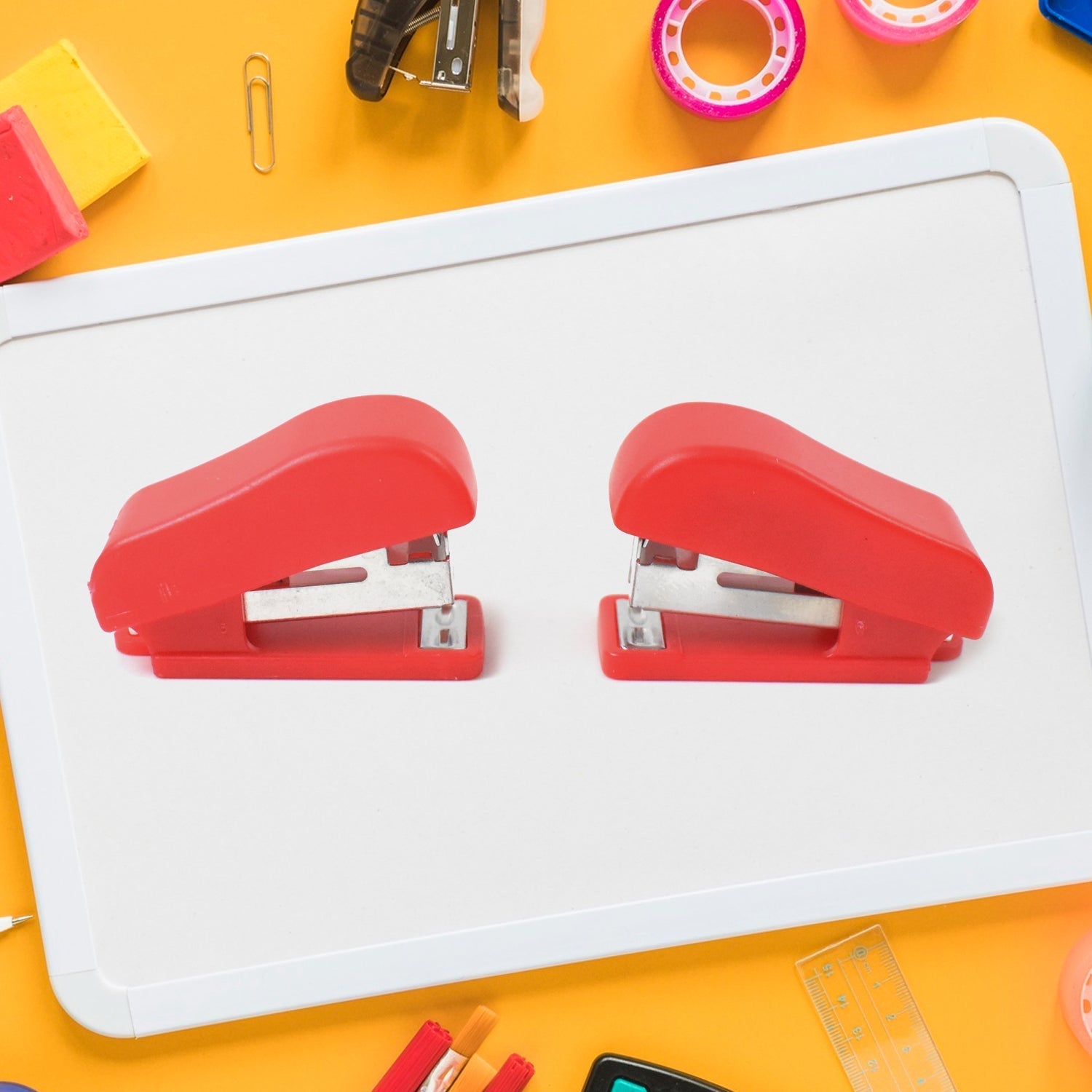 Mini Stapler with Staples / Pin Set (2 Pc) Variety Bazaar