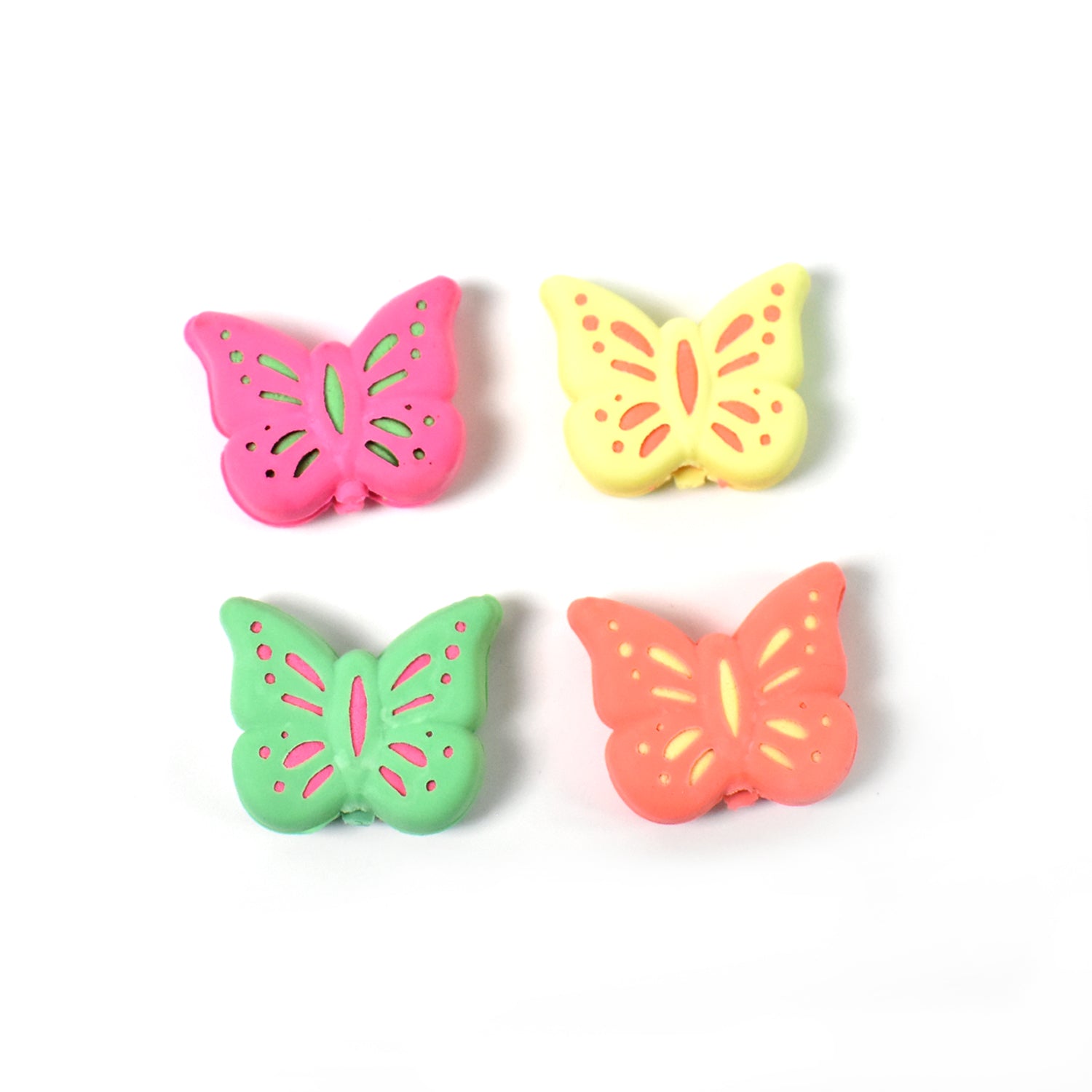 Butterfly Shape Eraser Rubber (1 Pc / Mix Colour & Design) Variety Bazaar