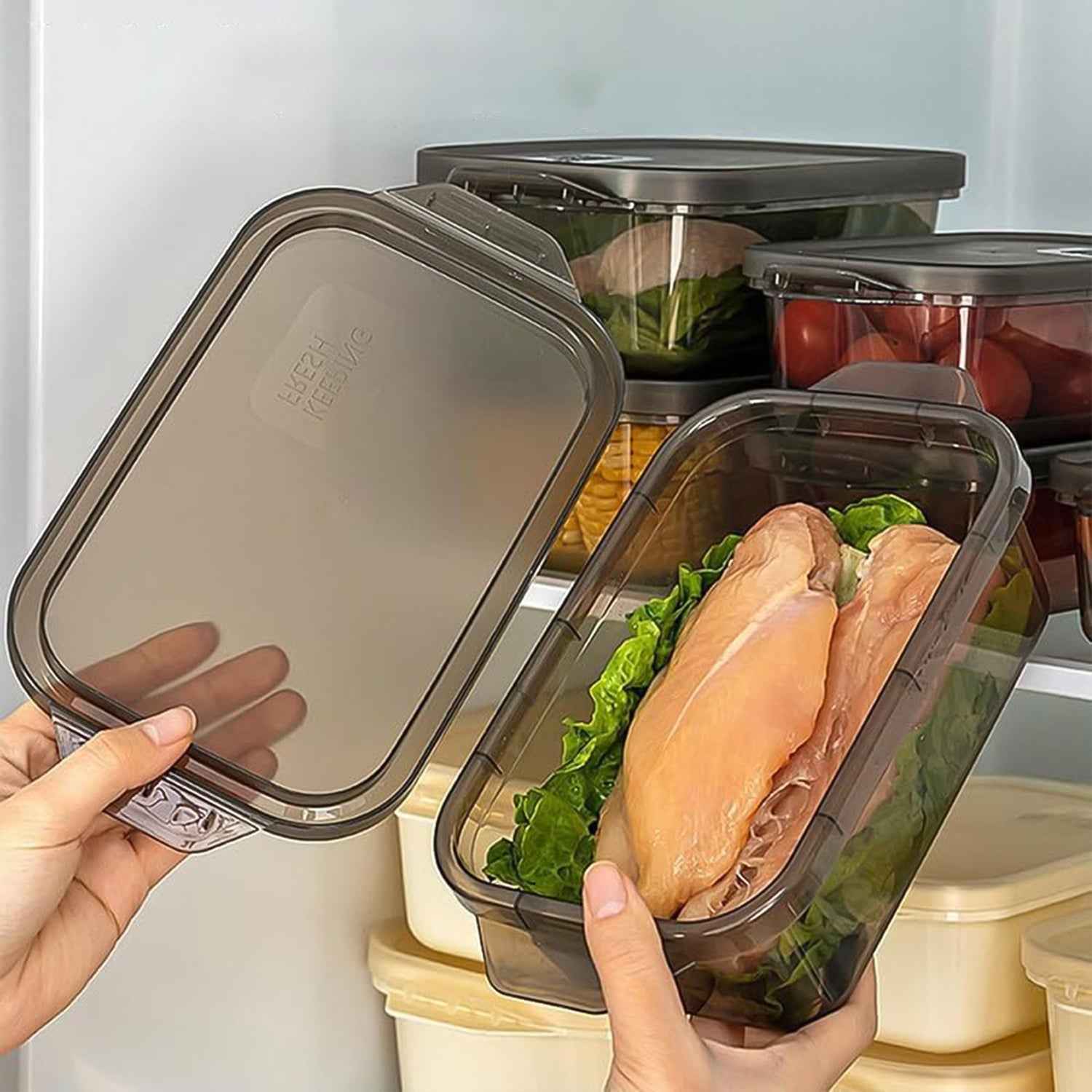 Rectangular Food Storage Containers - (3 Pc Set)