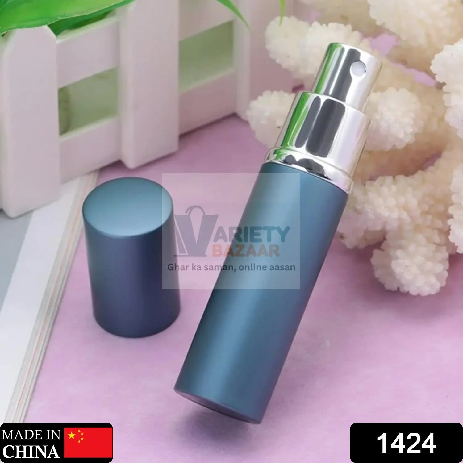 1424 Empty Spray Bottle Refillable Fine Mist Perfume For Sanitizer Travel Beauty Makeup Perfume filler (1 Pc) Travel Sahayak