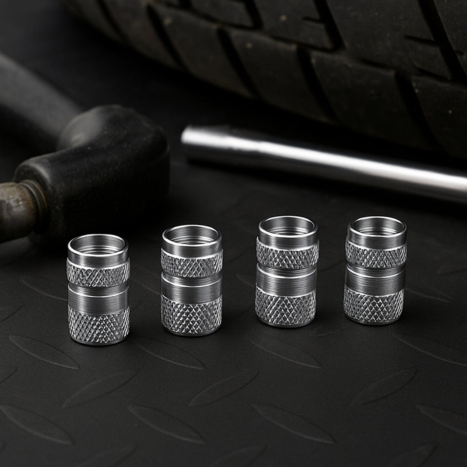 Tire Valve Stem Caps Fit for Genesis Cars. Air Valve Caps Suit for Most Car Truck SUV Wheel Accessories 4pcs Silver. Variety Bazaar