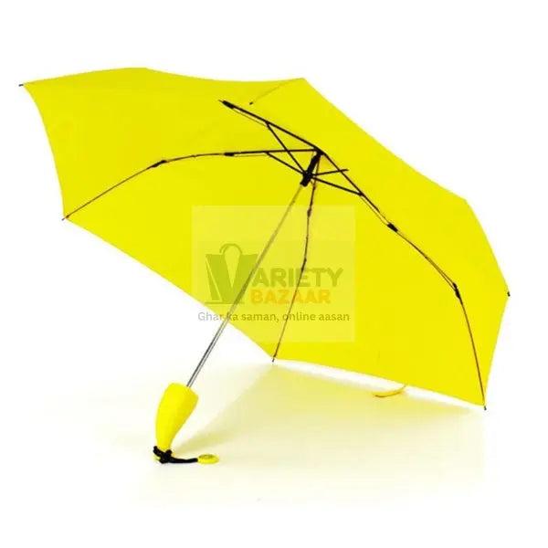 1639 Stylish Banana Shaped Mini Foldable Umbrella Travel Sahayak