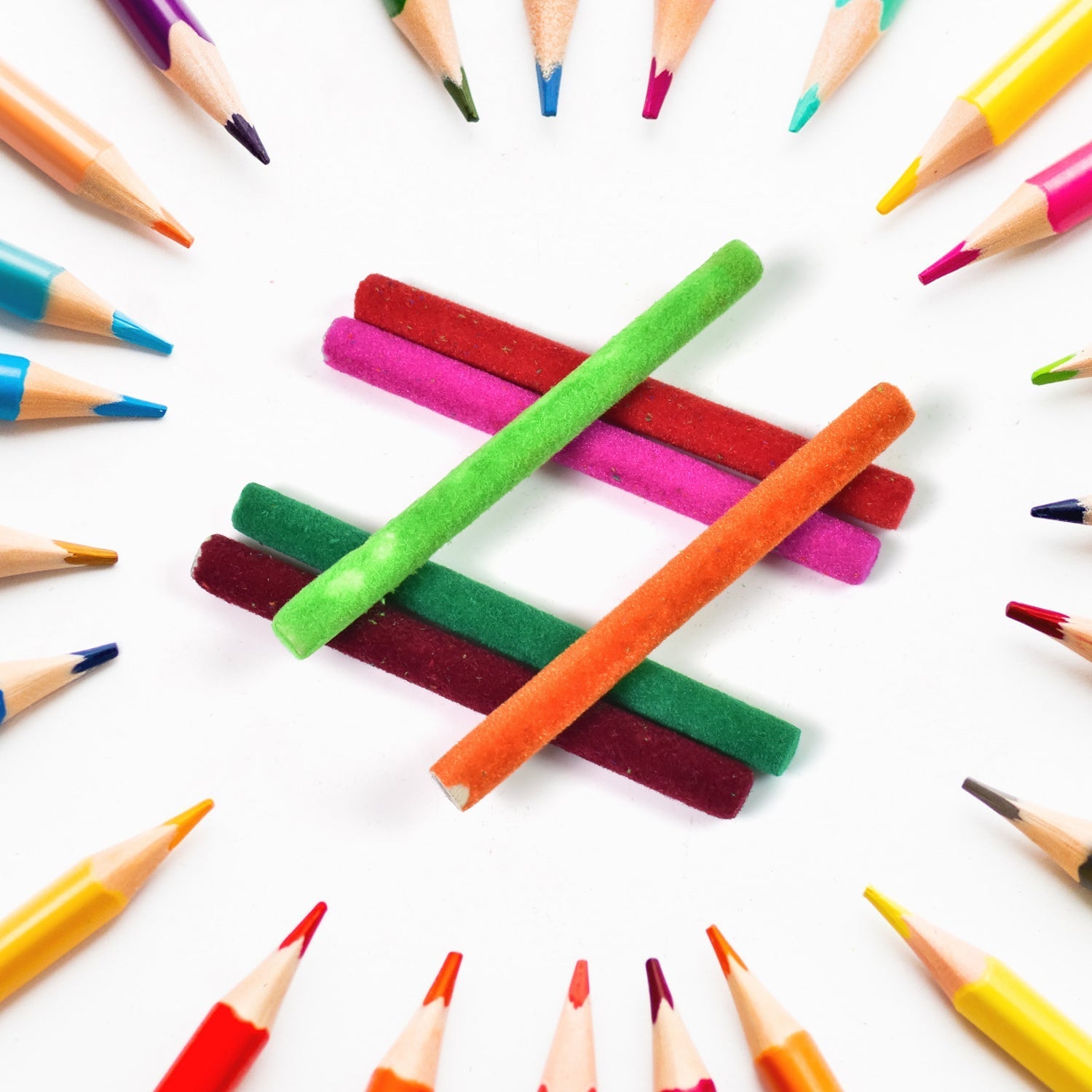 Small Velvet Pencil (1 Pc / Mix Color & Design) Variety Bazaar