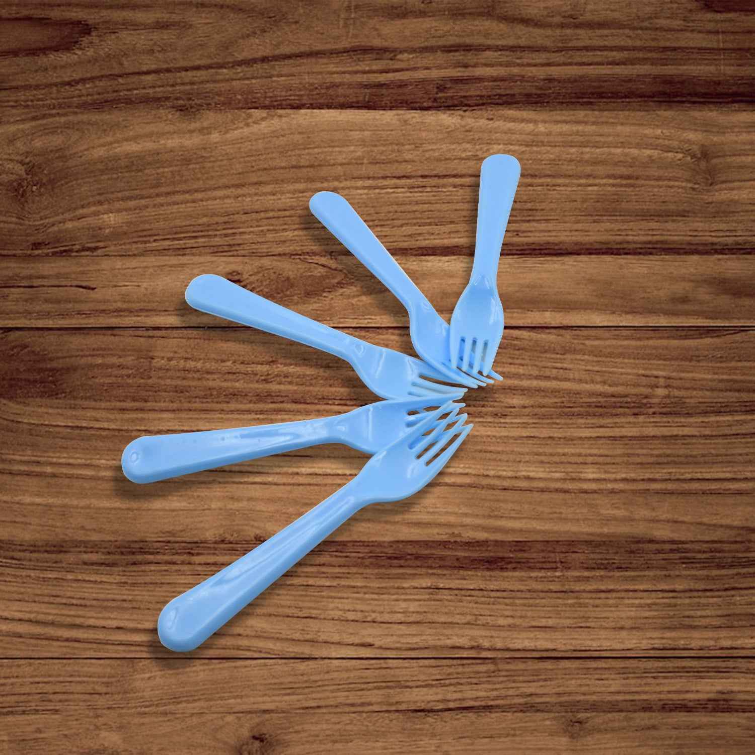 5895 Reusable Premium Heavy Weight Plastic Forks Party Supplies One Size Plastic 5pc Serving Fork Set For Kitchen Travel Home (5pc)