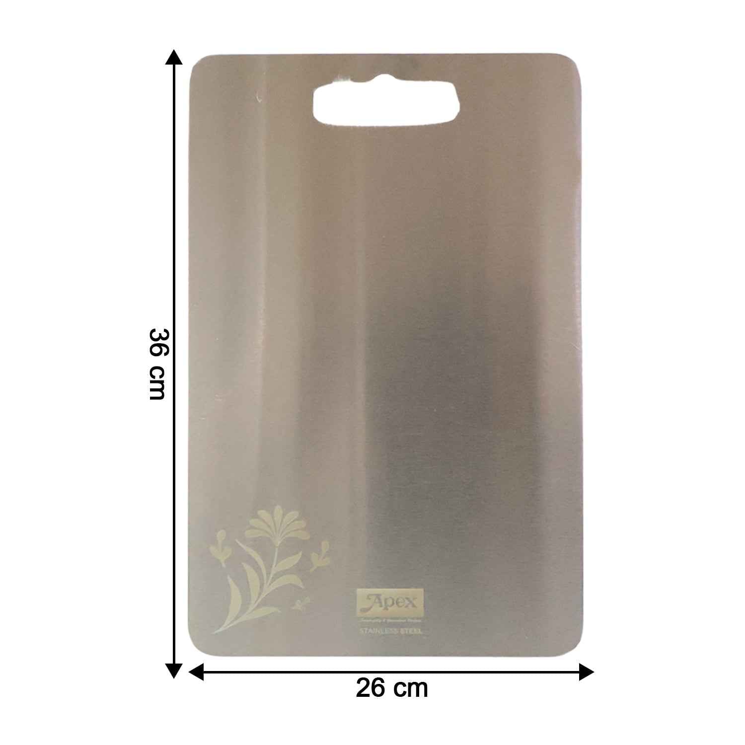 Apex Large Stainless Steel Multipurpose Chopping Cutting Board (260x360mm 1 Pc)