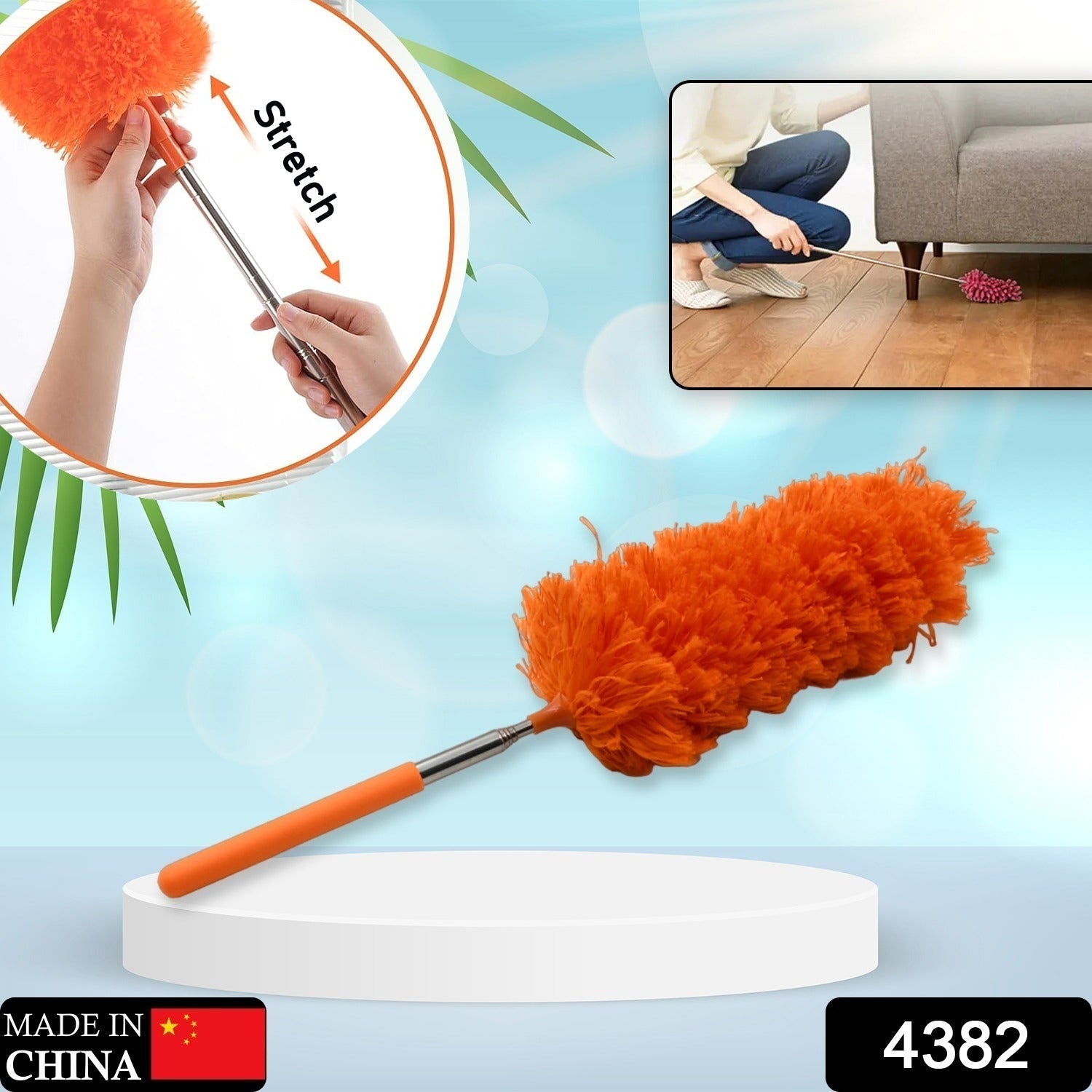 Adjustable Extendable Microfiber Duster – Washable Cleaning Tool Variety Bazaar