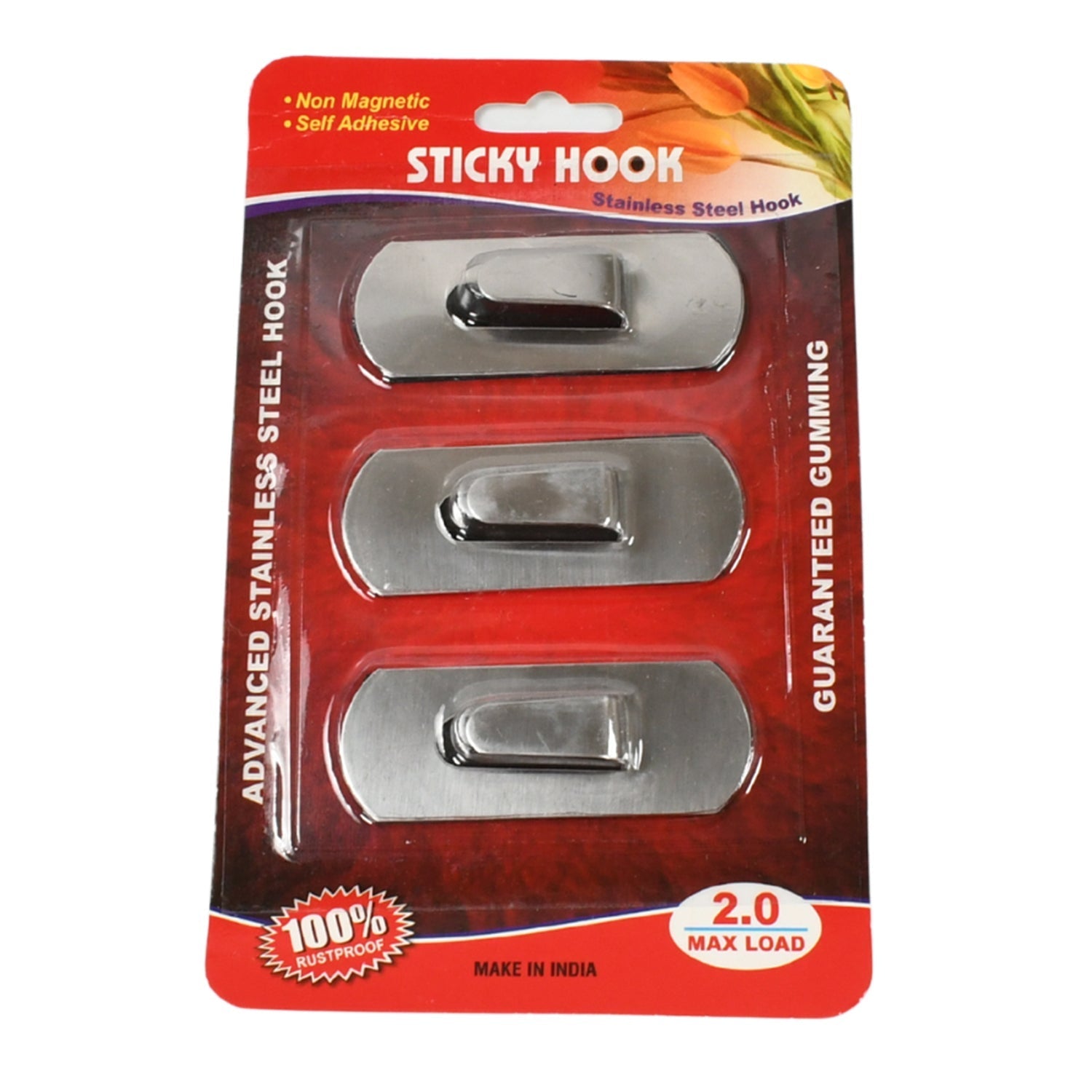 Heavy Duty Self-Adhesive Stainless Hooks – Waterproof for Robes, Coats & Towels Variety Bazaar