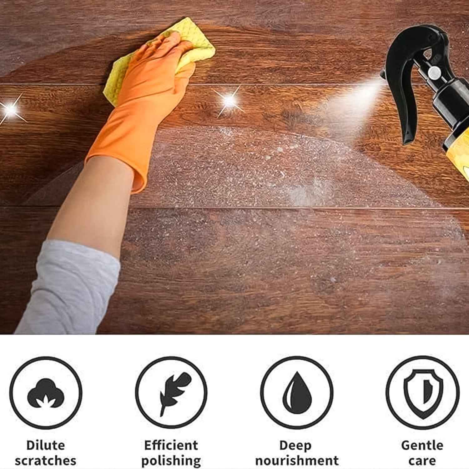 Beeswax Essential Oil Wood Polish Spray 120ml - (Set)