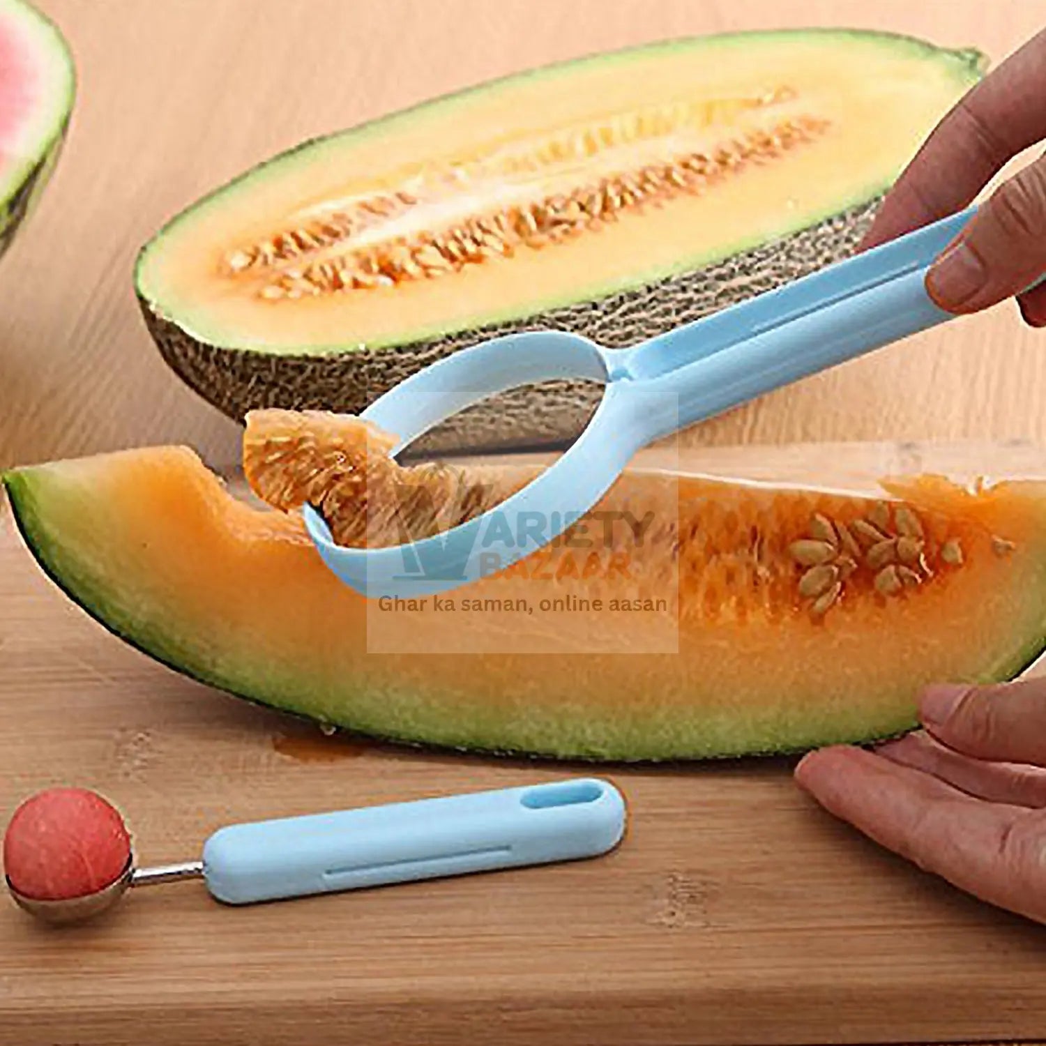2-in-1 Fruit Peeler & Baller for Avocado & Watermelon (1 Pc, Kitchen) Variety Bazaar