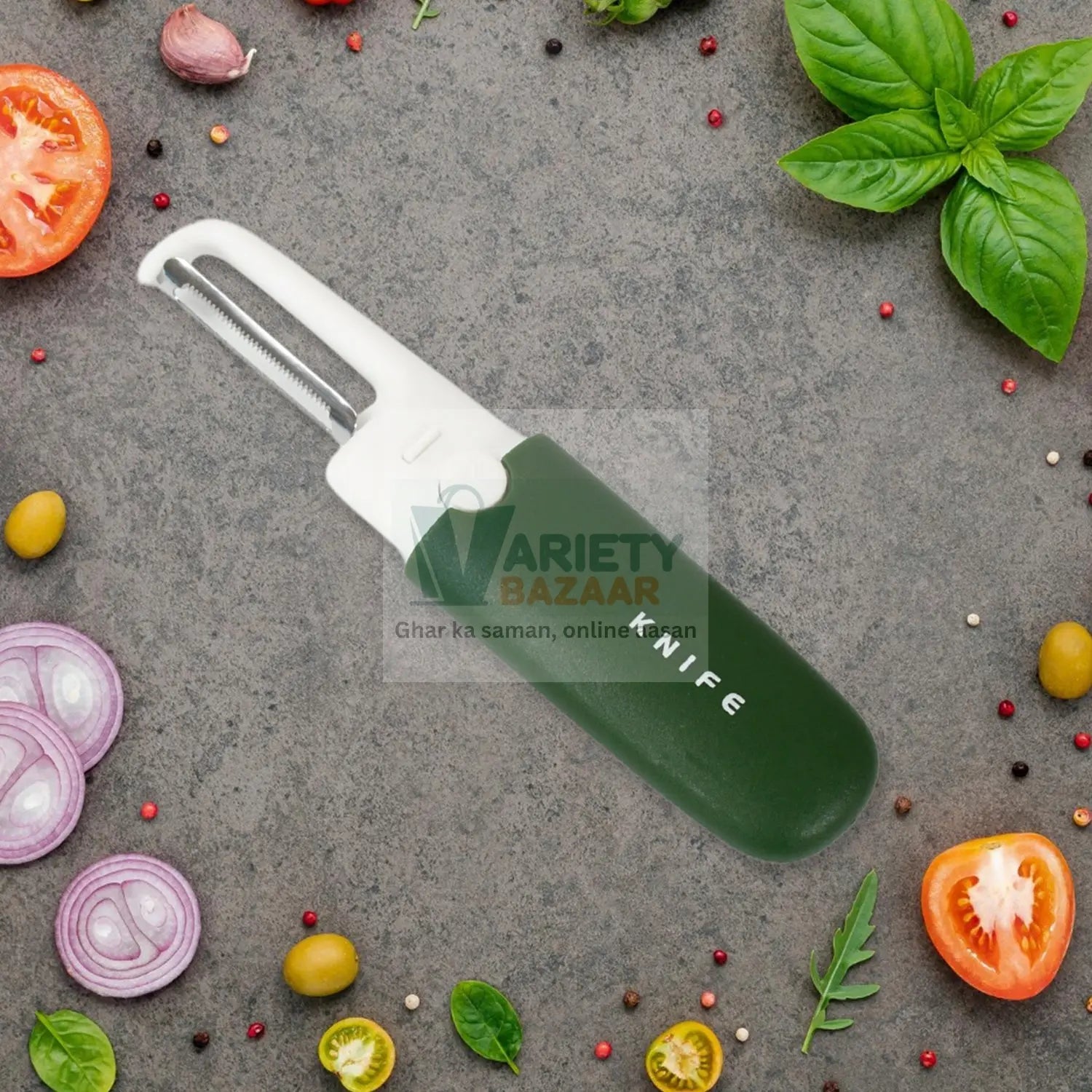 2-in-1 Multifunctional Knife & Sawtooth Peeler for Fruits and Vegetables Variety Bazaar
