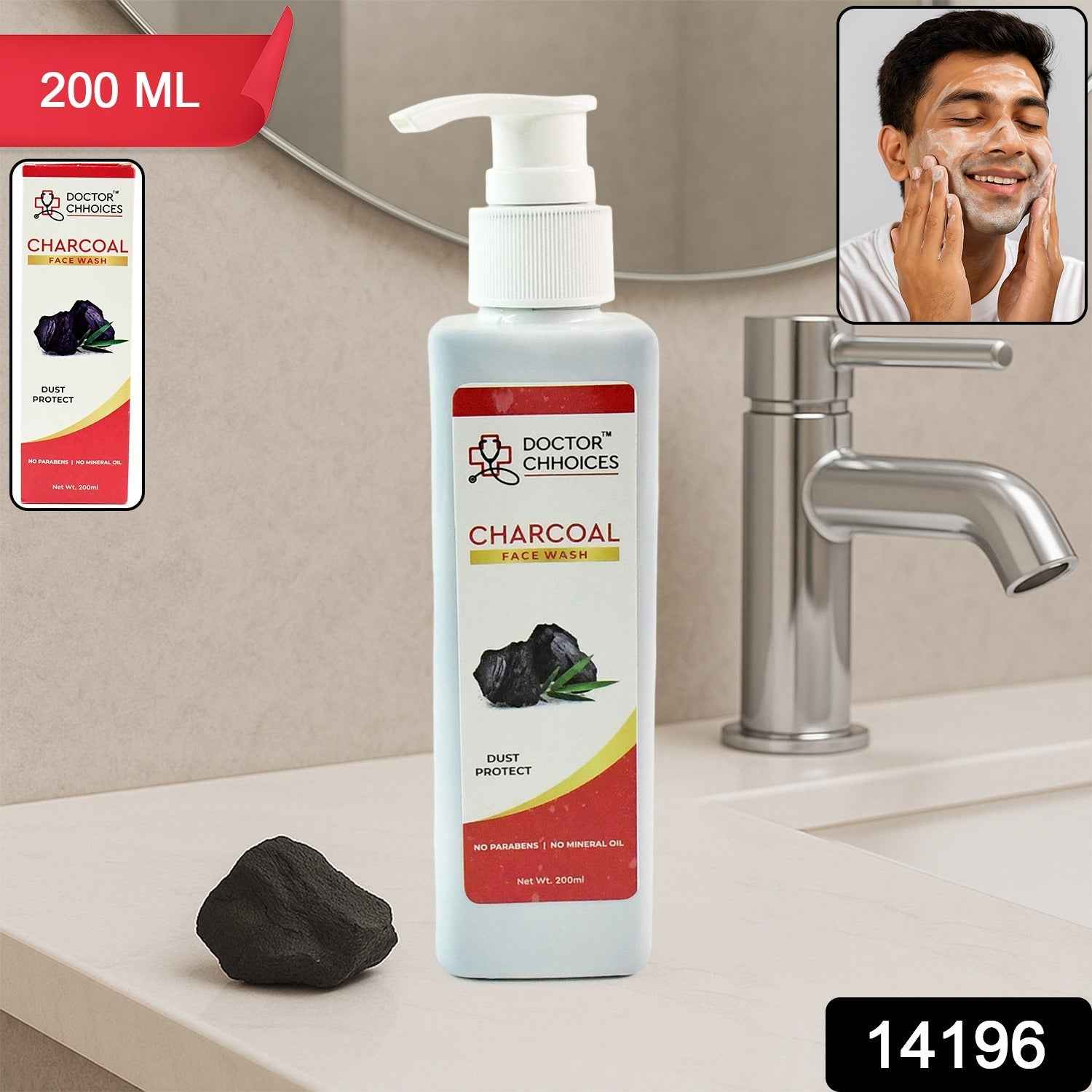Doctor Chhoices / Choices Charcoal Face Wash – 200ml (1 Pc)