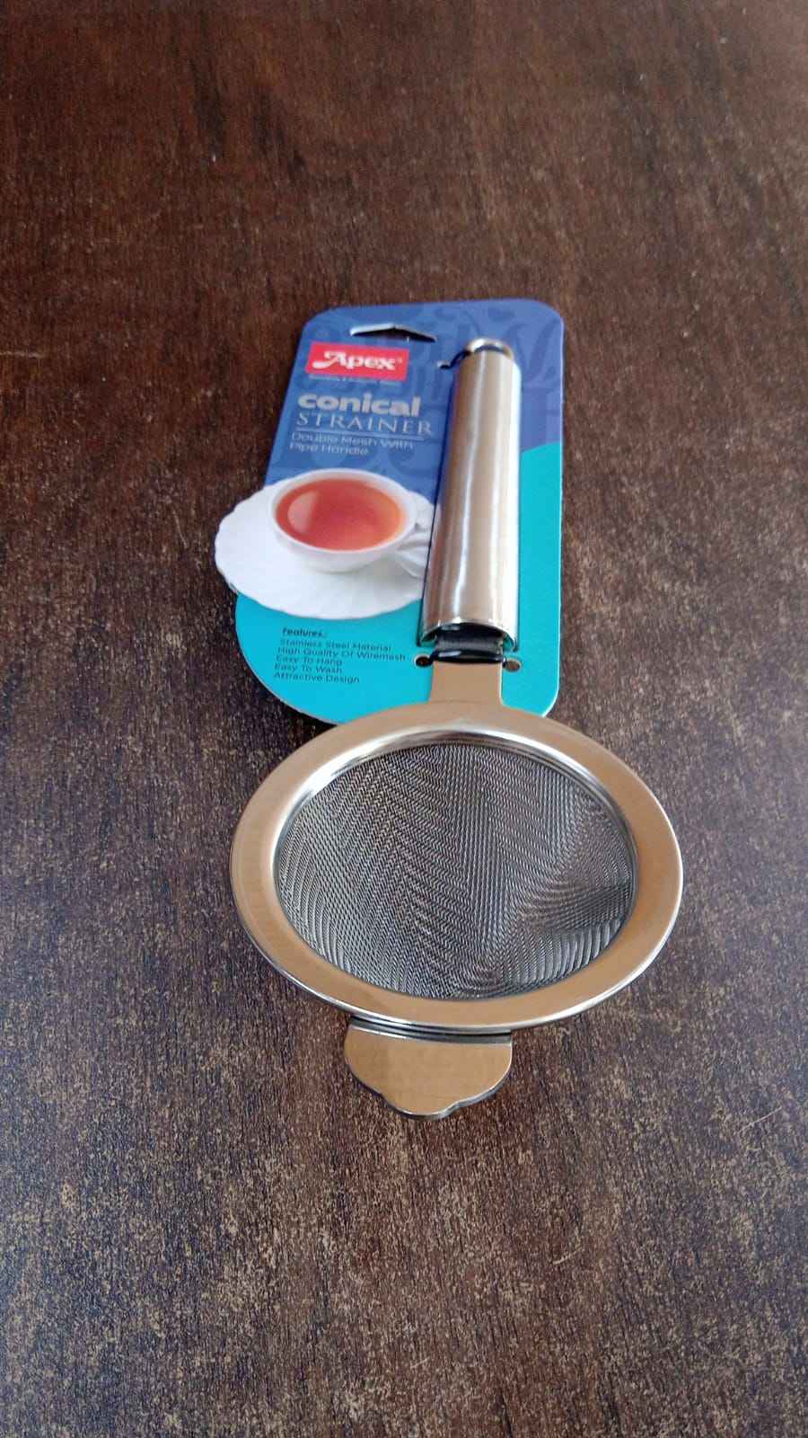 Apex Premium Conical Tea Strainer with Pipe Handle