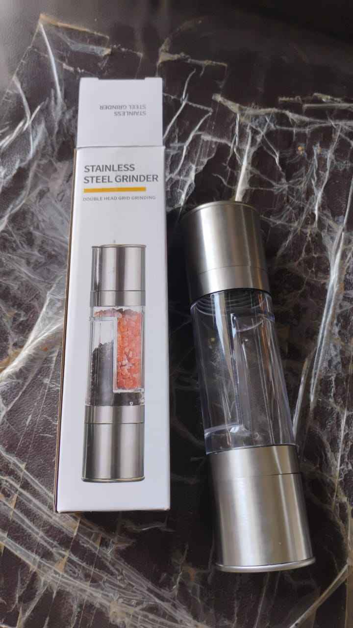 2-in-1 Stainless Steel Salt and Pepper Grinder