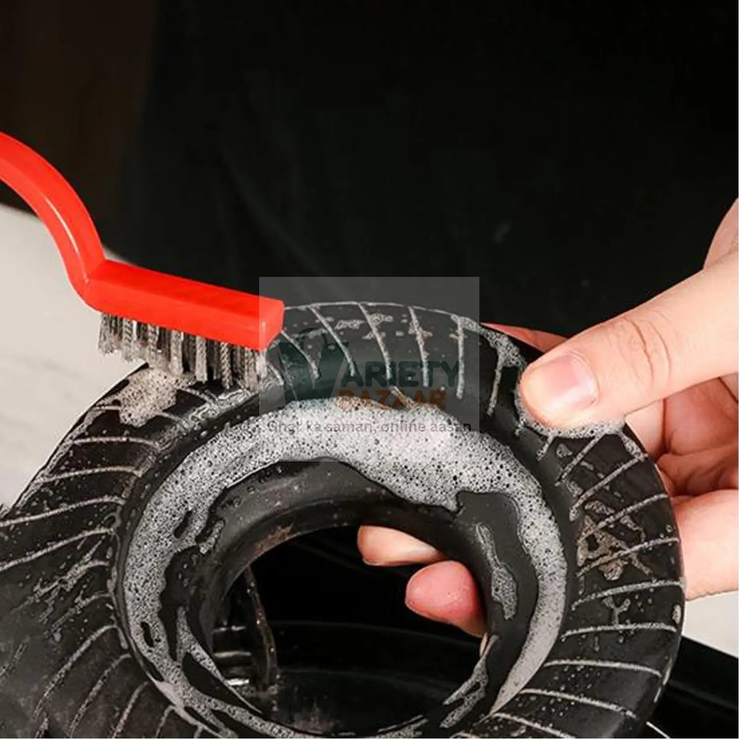 2166 3pc Mini Wire Brush Set Brass Nylon Stainless Steel Bristles Household Cleaning Brush for Gas Stove, Smoke Machine Tool Burner Tiles Tap Rust Removal Welding Slag Dirt & Paint Scrubbing. Travel Sahayak