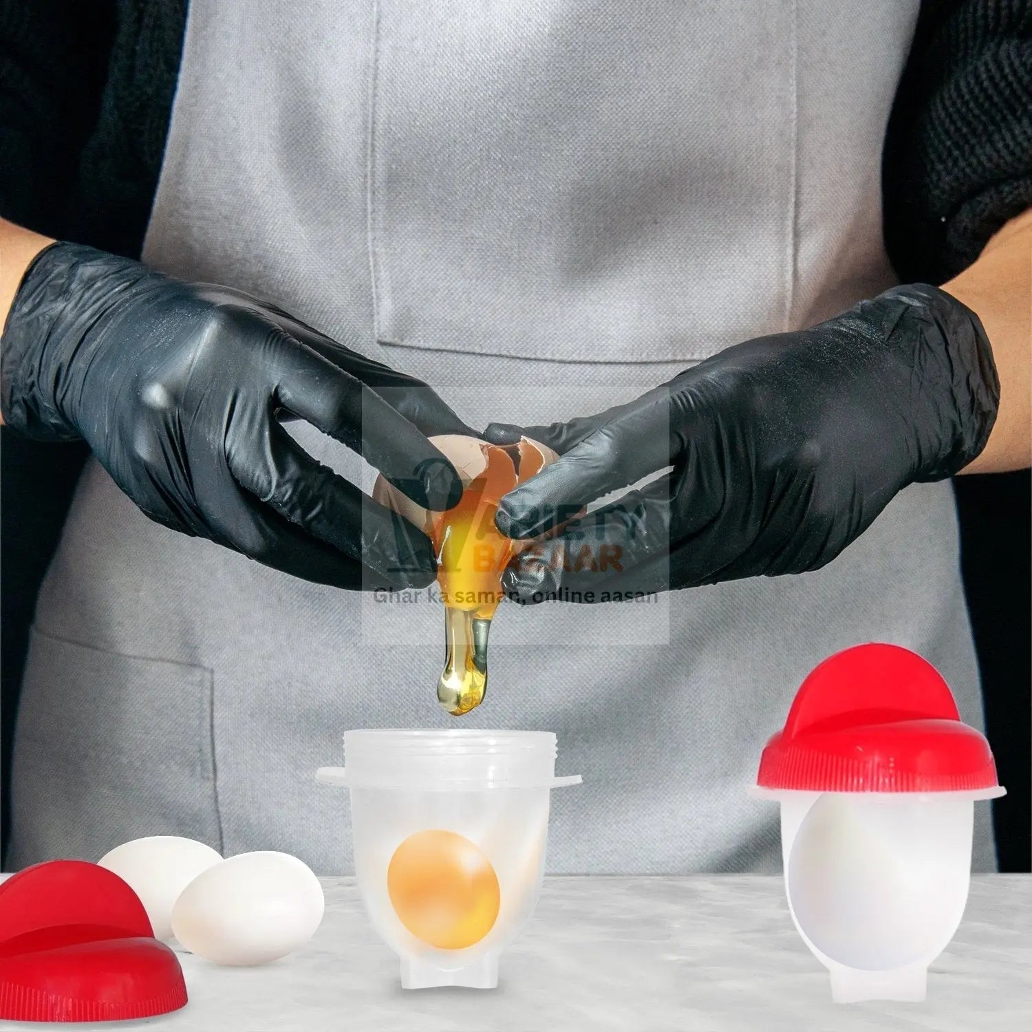 2449 Nonstick Eggs Boiler Cookers Egg Shell Travel Sahayak