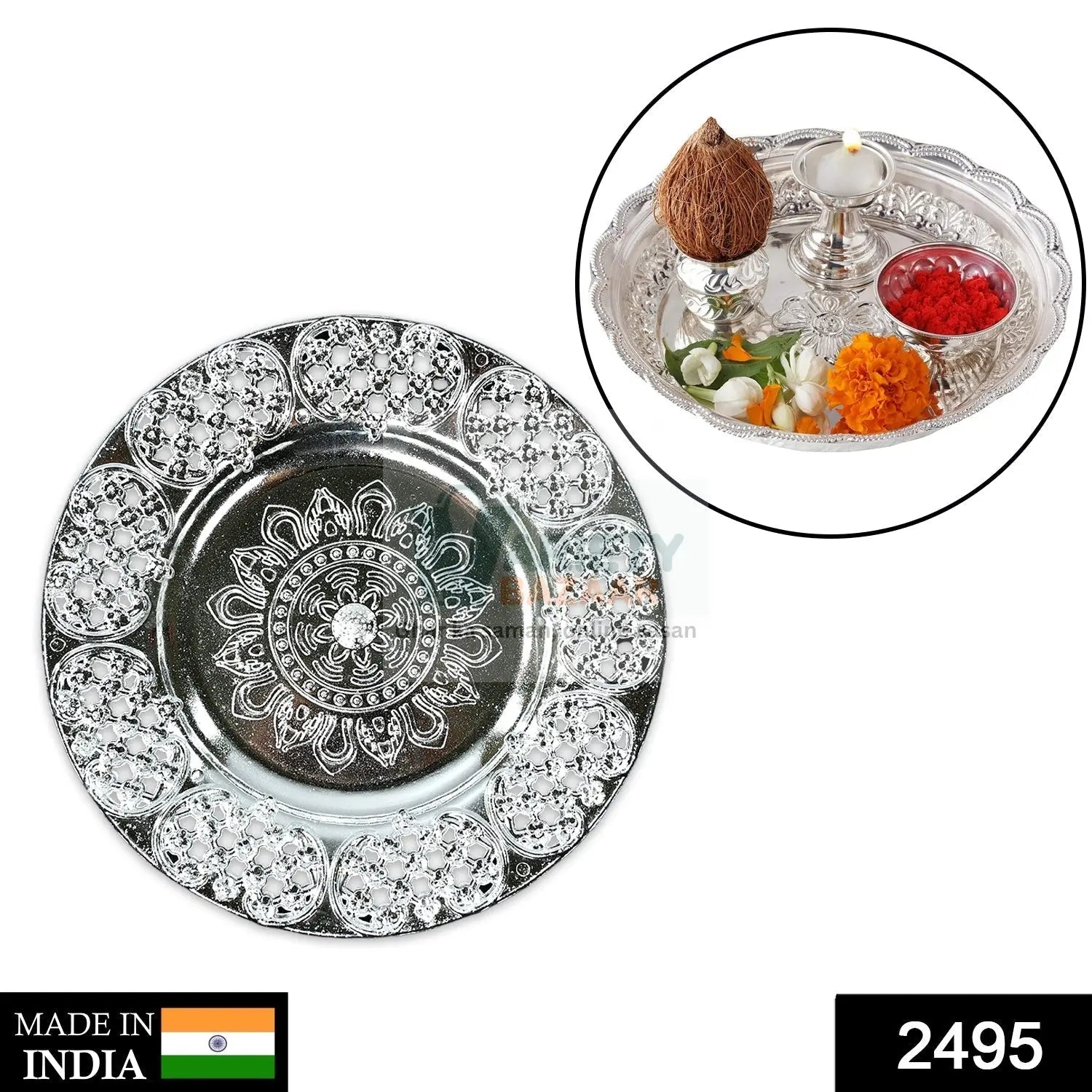2495-silver-plated-swastik-pooja-thali-set-glossy-puja-thali Travel Sahayak