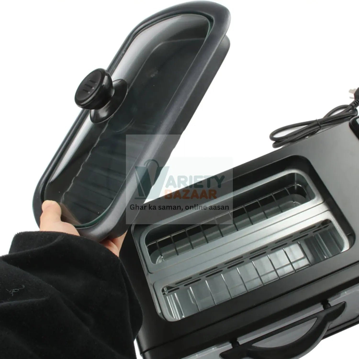 2788 3 in 1 Breakfast Maker Portable Toaster Oven, Grill Pan & Coffee Maker Full Breakfast Ready at One Go Travel Sahayak