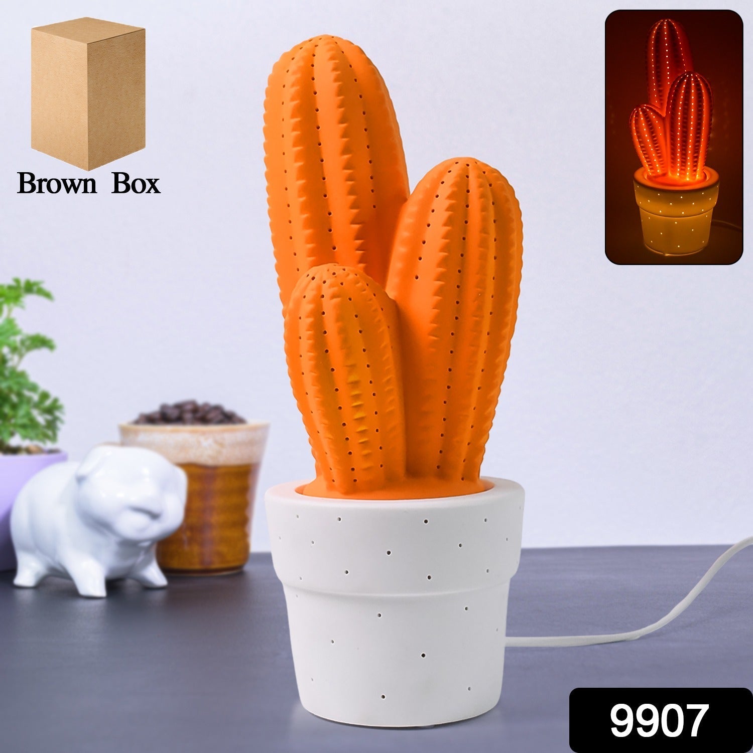 Ceramic Table Lamp Big Desk Lamp (1 Pc) Variety Bazaar