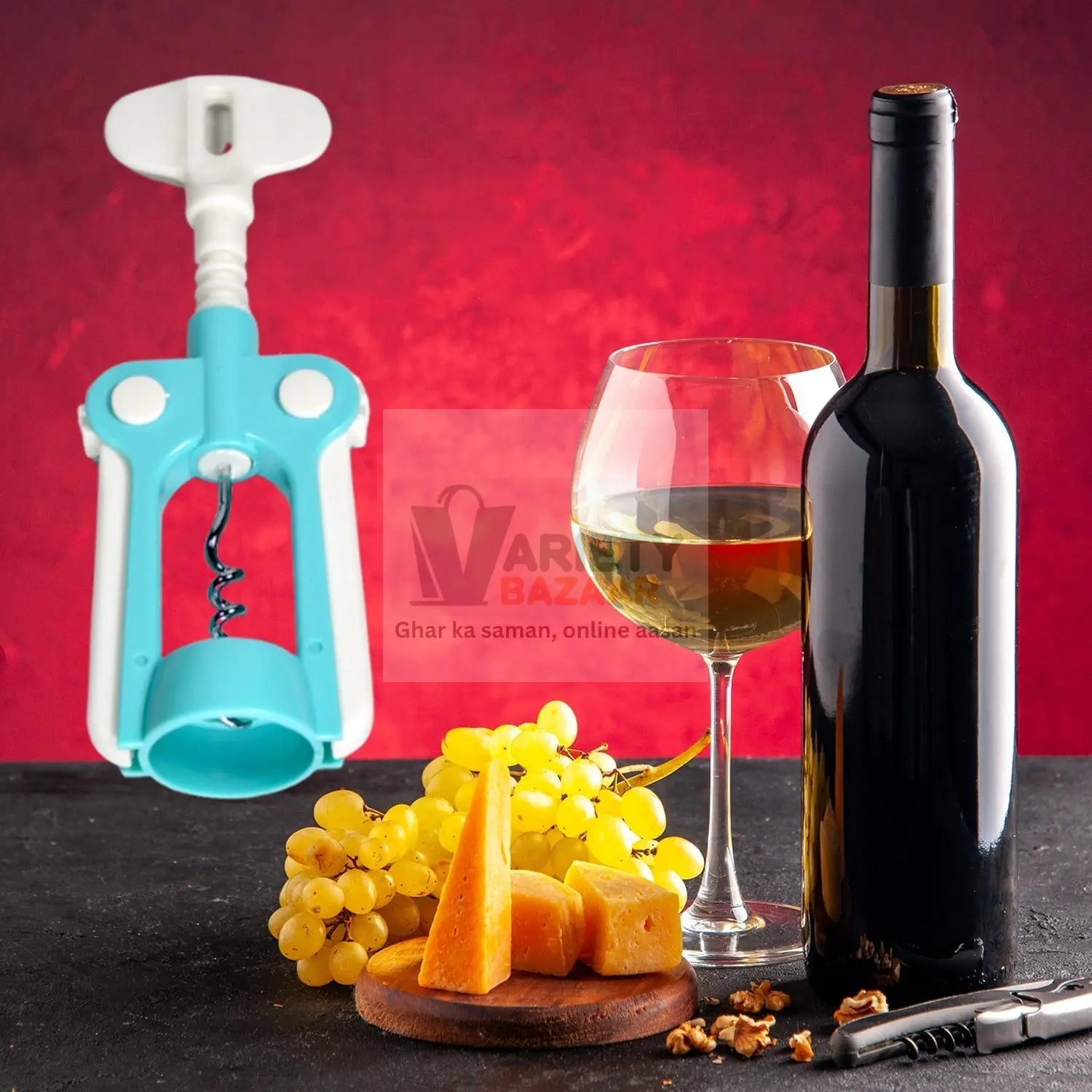 2816 Waiter Wine Corkscrew Bottle Beer Cap Opener for Restaurants Bar Home Travel Sahayak