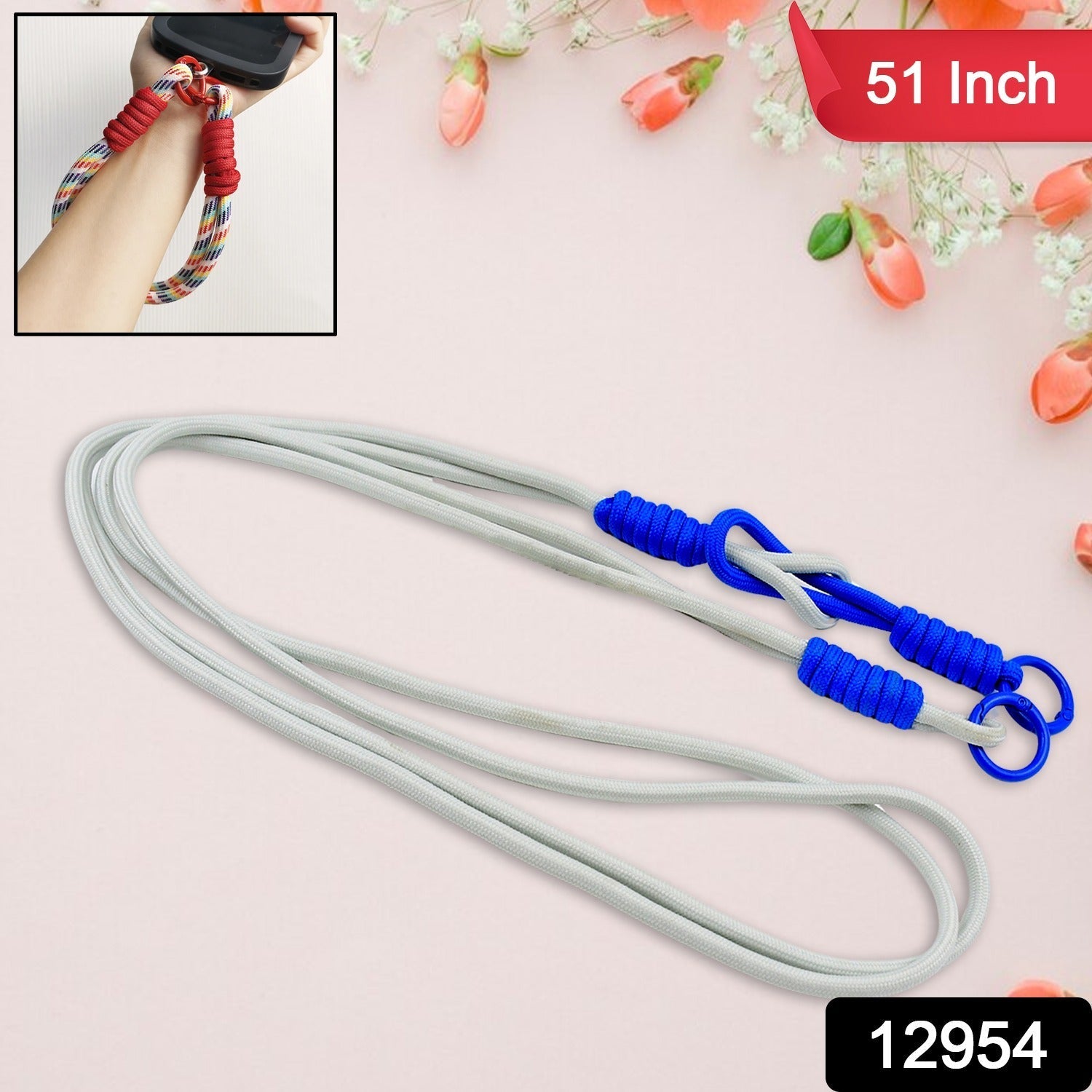 Universal Lanyard For Phone, Cross-Body Cell Phone Lanyard With All Smartphones (1 Pc / 51 Inch / Multicolor) Variety Bazaar