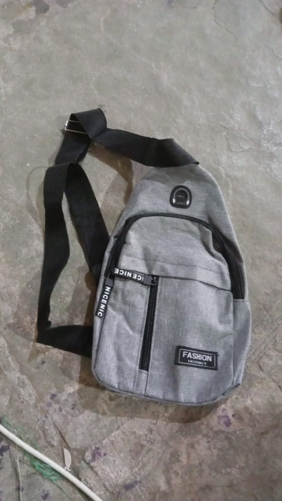 Waterproof Anti Theft Cross-body fanny pack waist bag, Shoulder Bags Chest Men Casual fashion USB Charging earphone hook Sling Travel Bag (1 Pc) Variety Bazaar