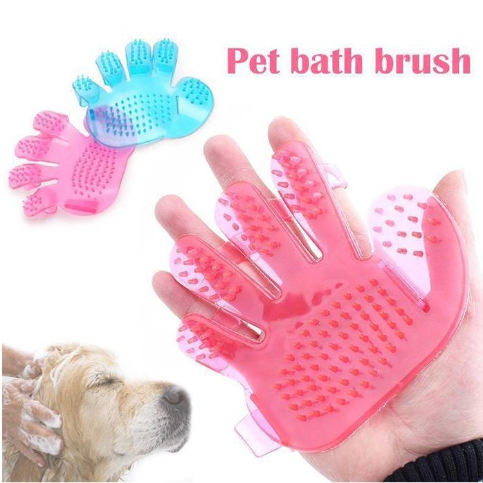 Rubber Pet Cleaning Massaging Grooming Glove Brush Variety Bazaar
