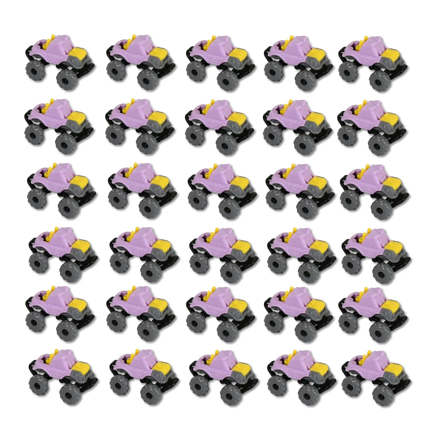 Mini Monster Trucks Friction Powered Cars for Kids Big Plastic Tires Baby Boys Super Cars Blaze Truck for Kids Gifts Toys (30 Pcs Set) Variety Bazaar