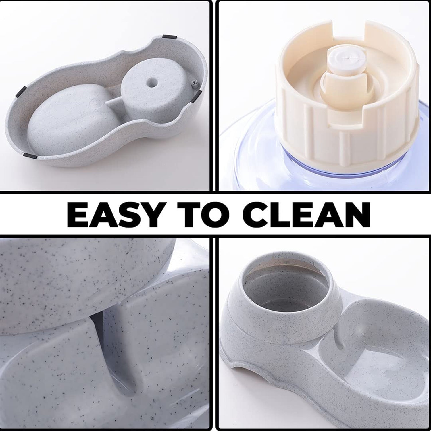 Automatic Pet Water Dispenser Self-Dispensing Gravity Pet Feeder Water Cat Dog Feeding Bowl Drinking Water & Pet Feeder Food Dispenser - Replenish Pet Food for Dog Cat Animal Automatic Gravity Dry Food Storage Bottle travel sahayak