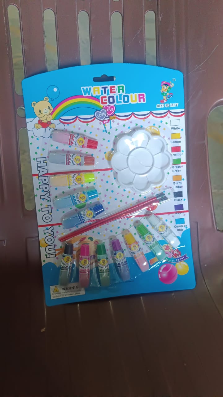 15 In 1 Water Colour Kit for Kids B-day Return Gift (1 Set) Variety Bazaar