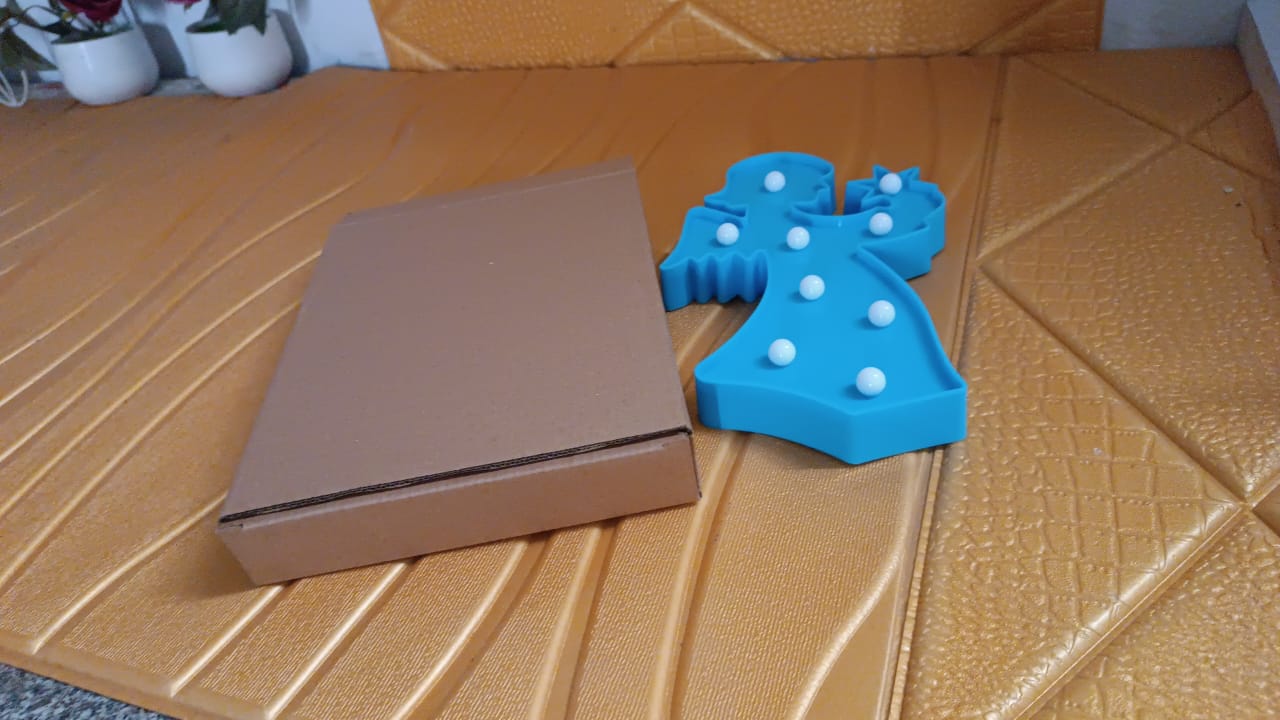 LED Angel Shape Night Light Desk Lamp (1 Pc / Battery Not Included) Variety Bazaar