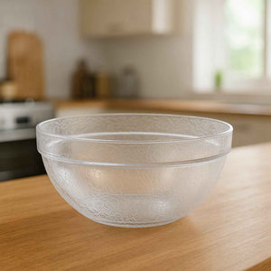 Transparent Idli Mixing Serving Bowl Textured Plastic Kitchen Bowl (1 Pc)