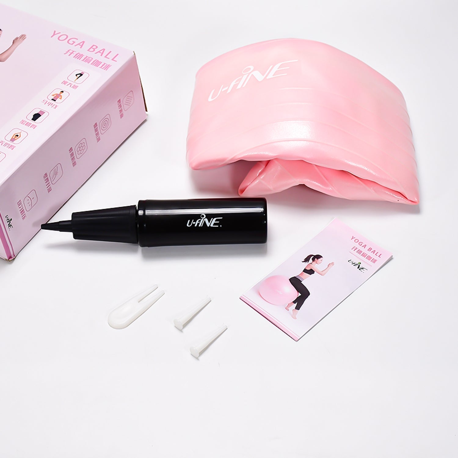 Anti Burst 65 cm Exercise Ball with Inflation Pump, Non-Slip Gym Ball, for Yoga, Pilates, Core Training Exercises at Home and Gym- Suitable for Men and Women Variety Bazaar