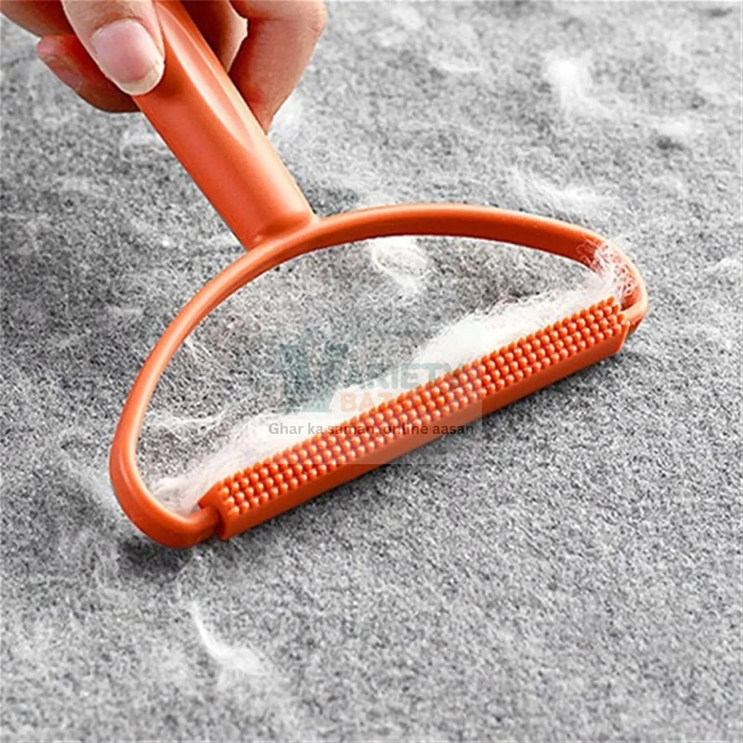 2in1 Portable Lint Remover at Home Use | Use for Removing Lint Dust in Furniture and Wool Clothes Sweater Carpet | Woolen Fabrics Brush Sticky Lint Roller with Long Handle (1 Pc) Variety Bazaar