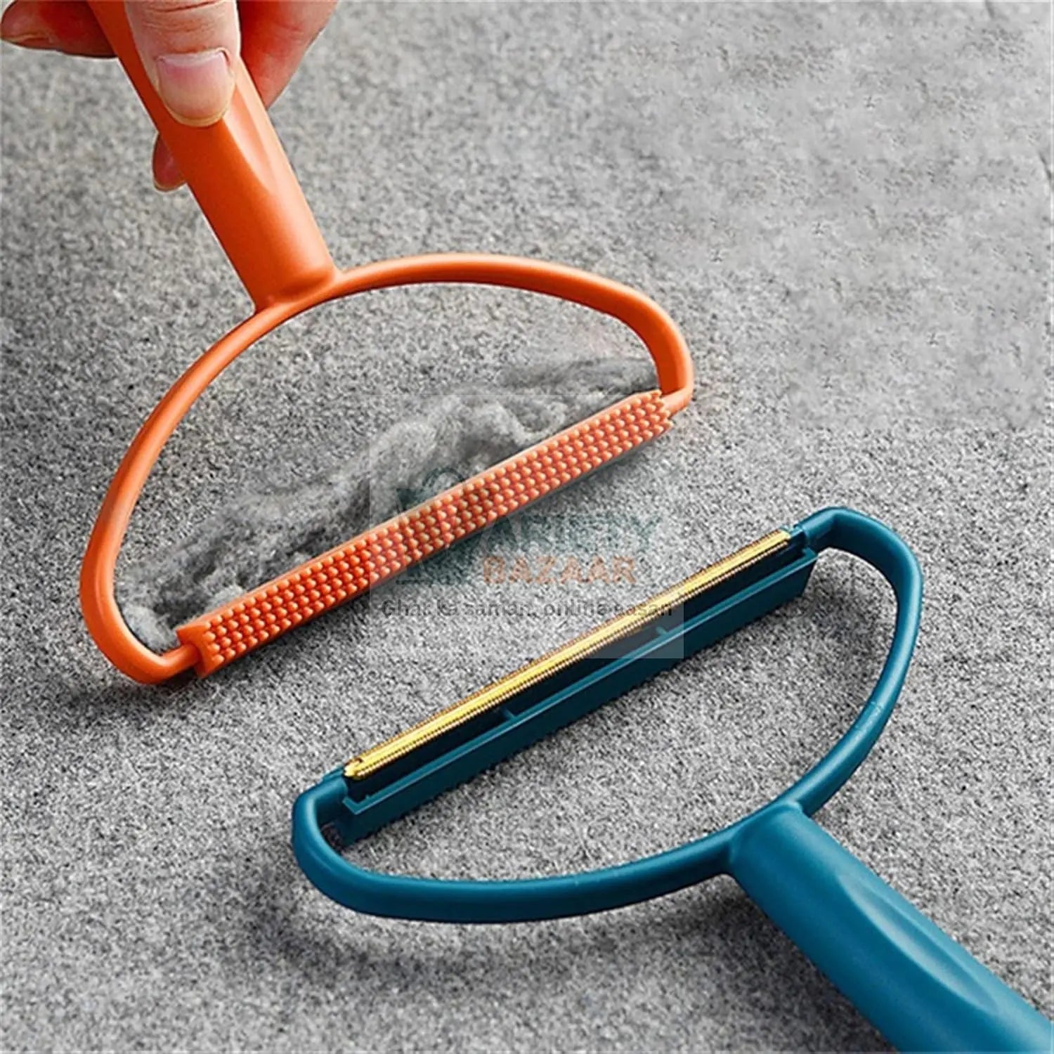 2in1 Portable Lint Remover at Home Use | Use for Removing Lint Dust in Furniture and Wool Clothes Sweater Carpet | Woolen Fabrics Brush Sticky Lint Roller with Long Handle (1 Pc) Variety Bazaar
