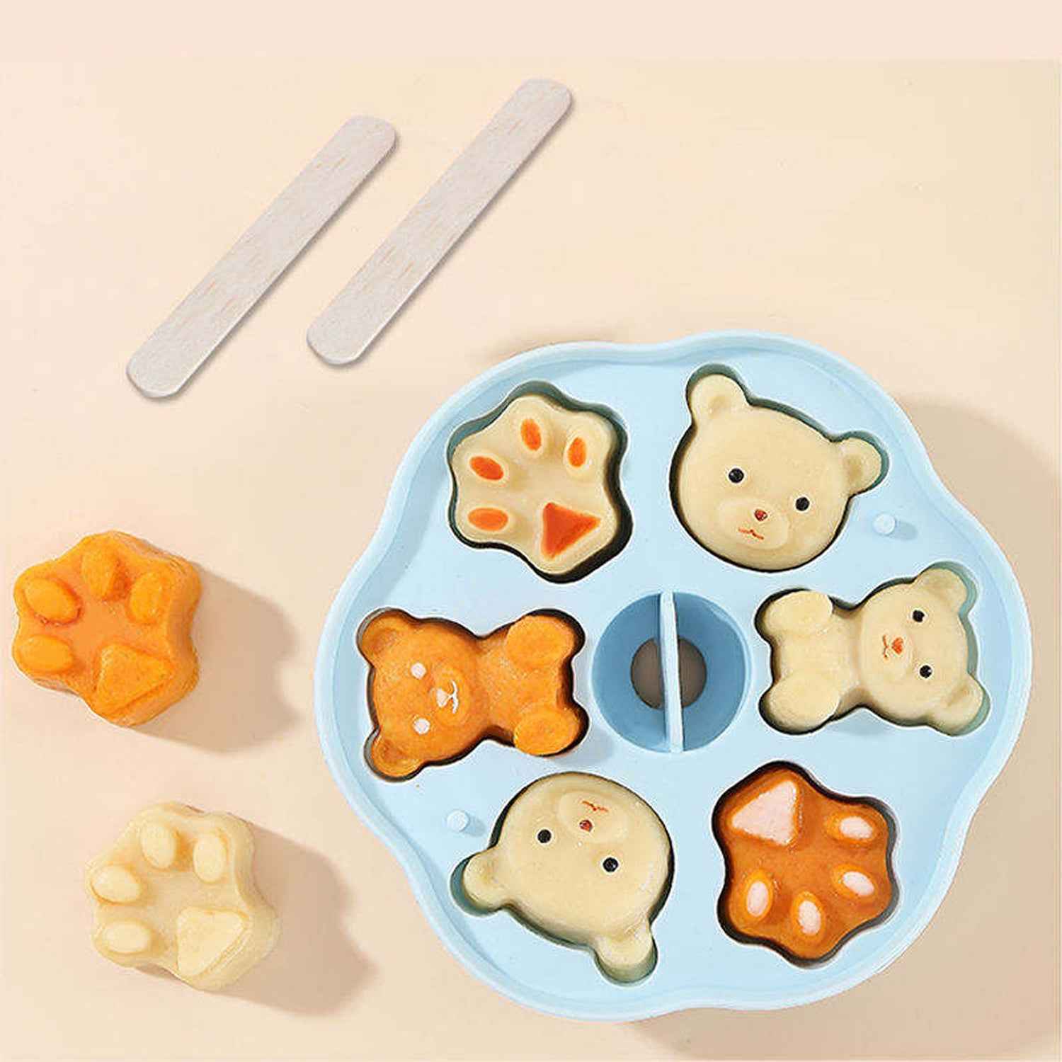 Premium Food-grade Silicone Kids Cartoon Shape Chocolate Jelly Candy Mold (1 Pc)