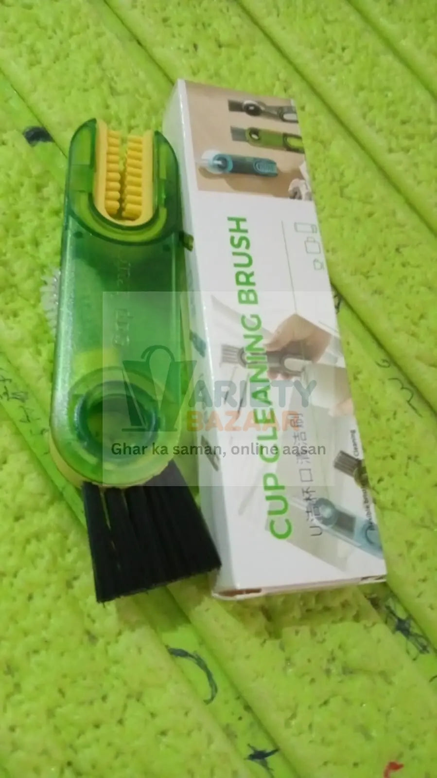 3-in-1 Multifunctional Bottle & Cup Cleaning Brush – Lid & Cover Scrubber for Kitchen (1 Pc) Variety Bazaar