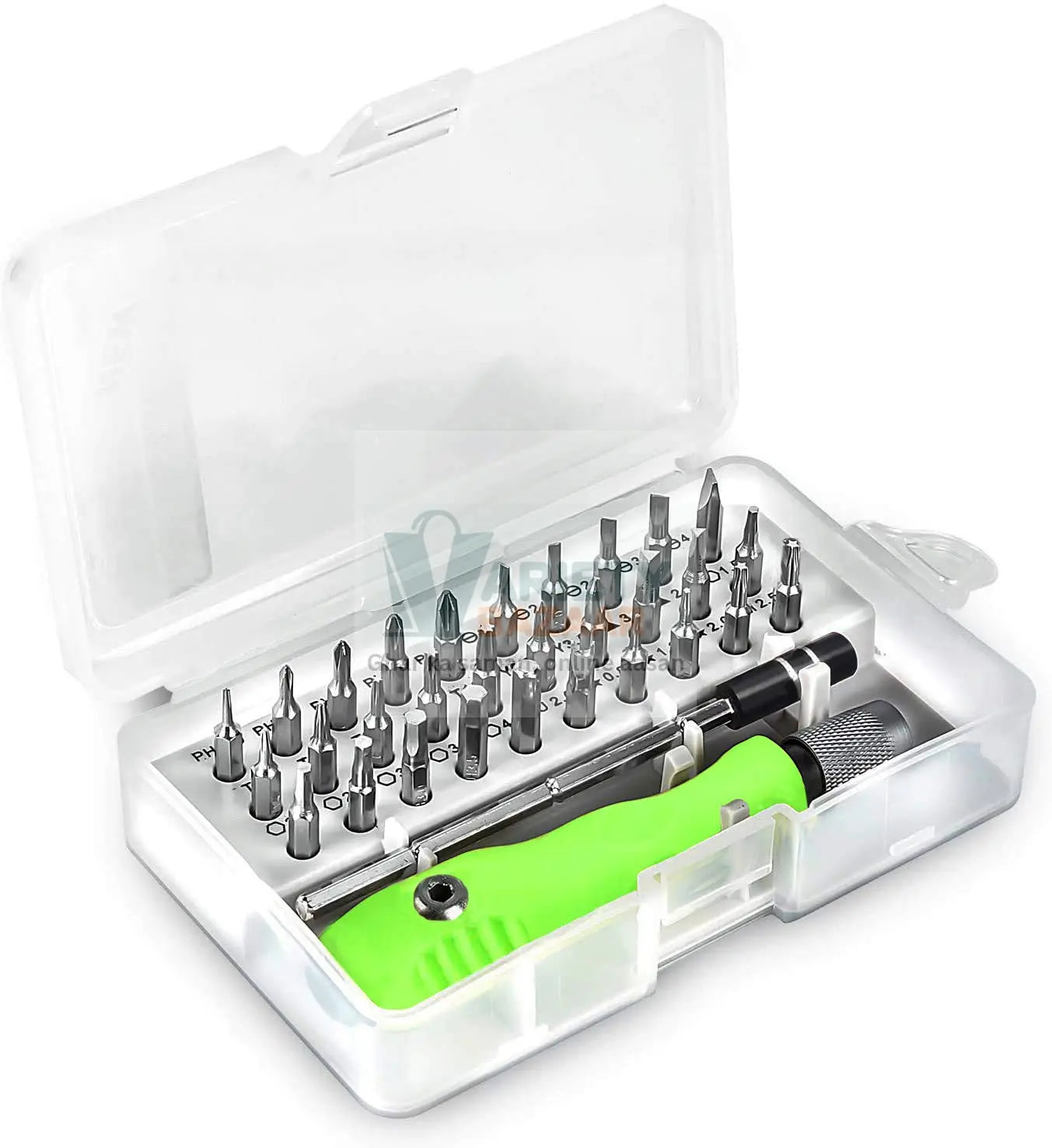 32 in 1 Mini Screwdriver Bits Set with Magnetic Flexible Extension Rod Variety Bazaar