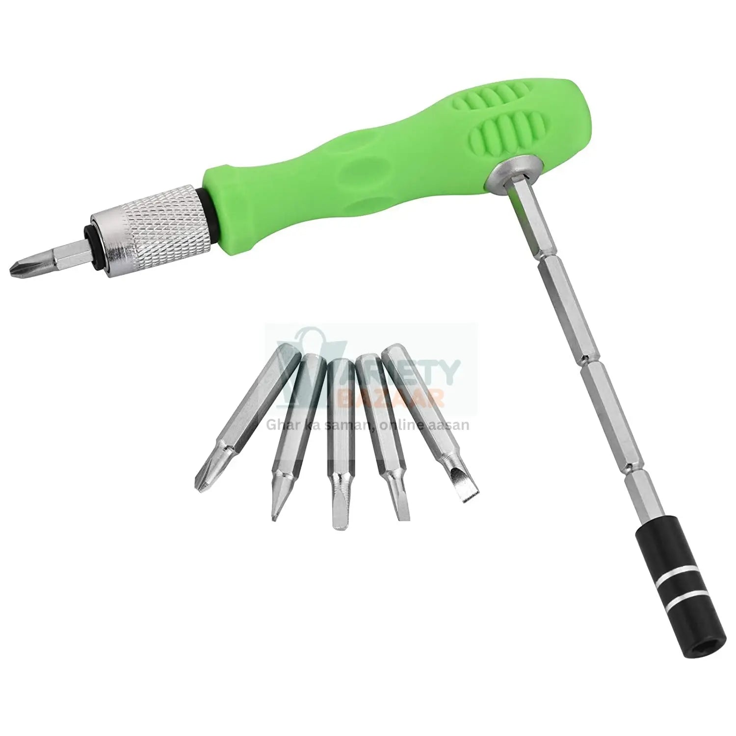 32 in 1 Mini Screwdriver Bits Set with Magnetic Flexible Extension Rod Variety Bazaar