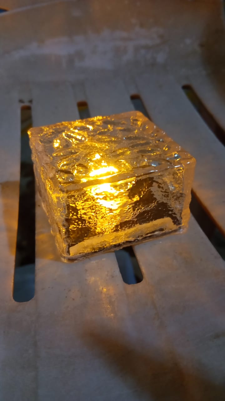 Solar Ice Cube Garden Light for Pathways & Christmas Decor Variety Bazaar