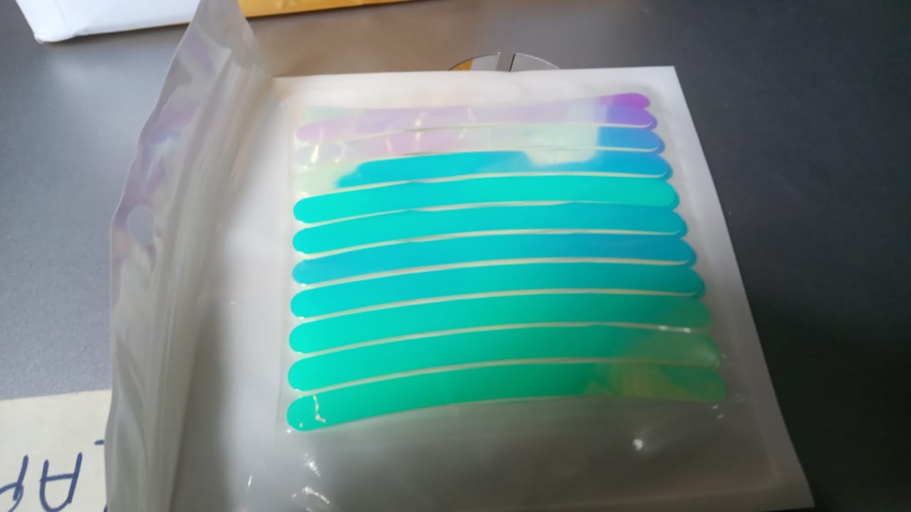 Car Wheel Hub Reflective Car Stickers, Night Warning Stickers (20 Pcs Set/ Multicolored) Variety Bazaar