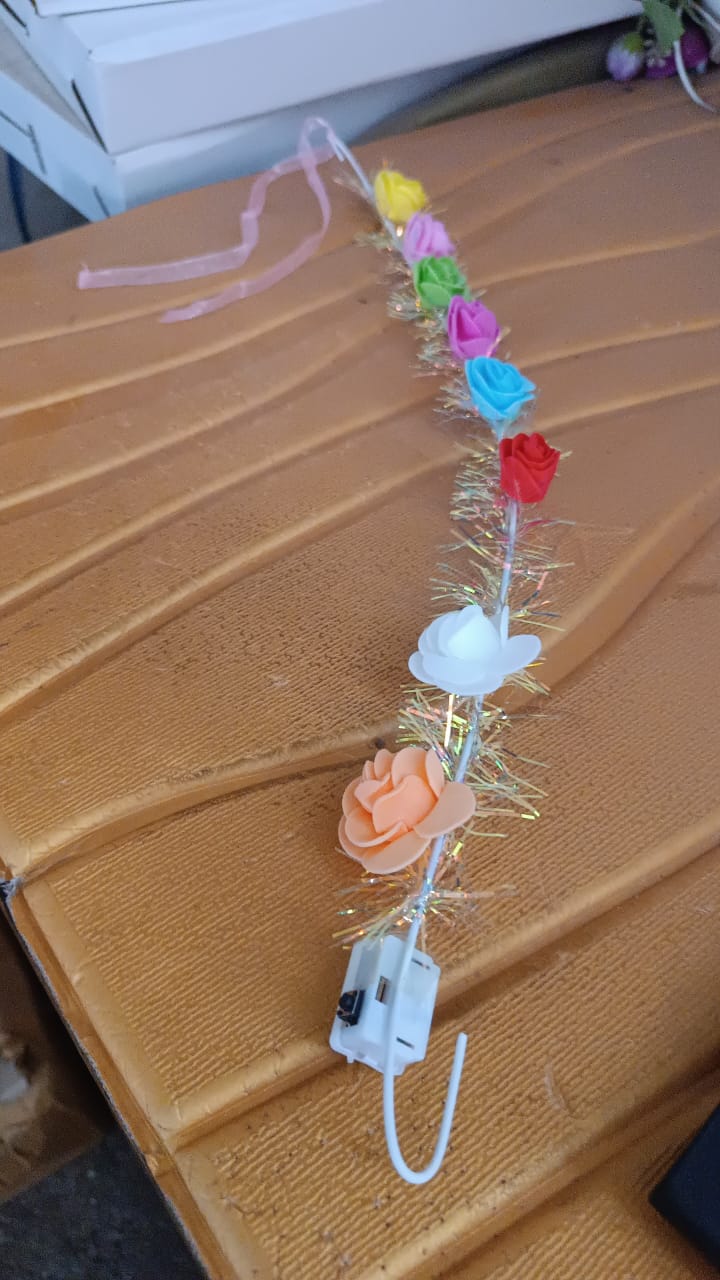 LED Flower Crown Headband – Multicolor Light-Up (1 Pc), Hair accessories Variety Bazaar