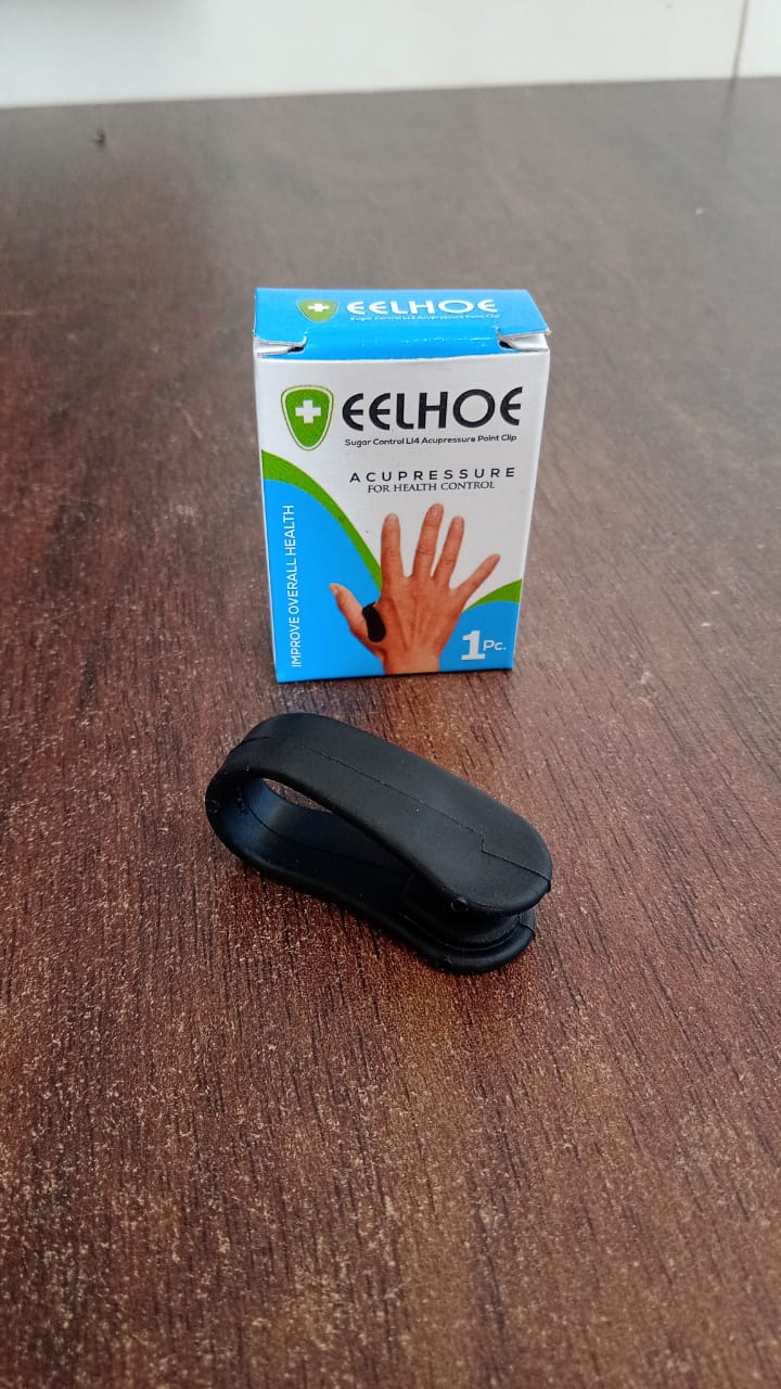 Sugar Control LI4 Acupressure Point Clip, Hand Pressure Massage Clip (1 Pc / Mix Color / With Color Box) travel sahayak