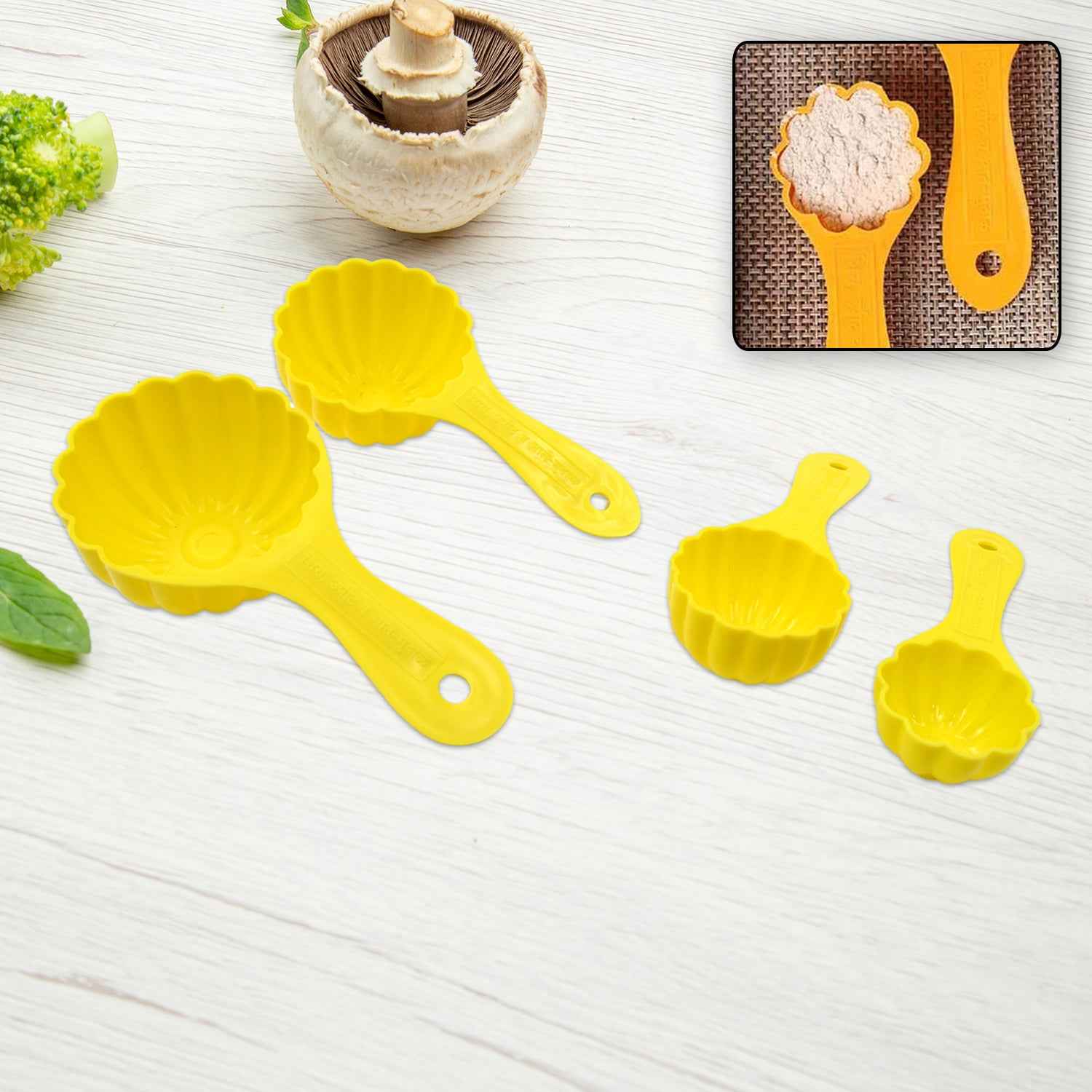 5559 Plastic Kitchen Tool Mould Ladoo Mould Spoon Ladoo Making Spoon Set For Kitchen Multipurpose Plastic Ladoo Mold For Making Different Variety Of Ladoo (4 Pcs Set)